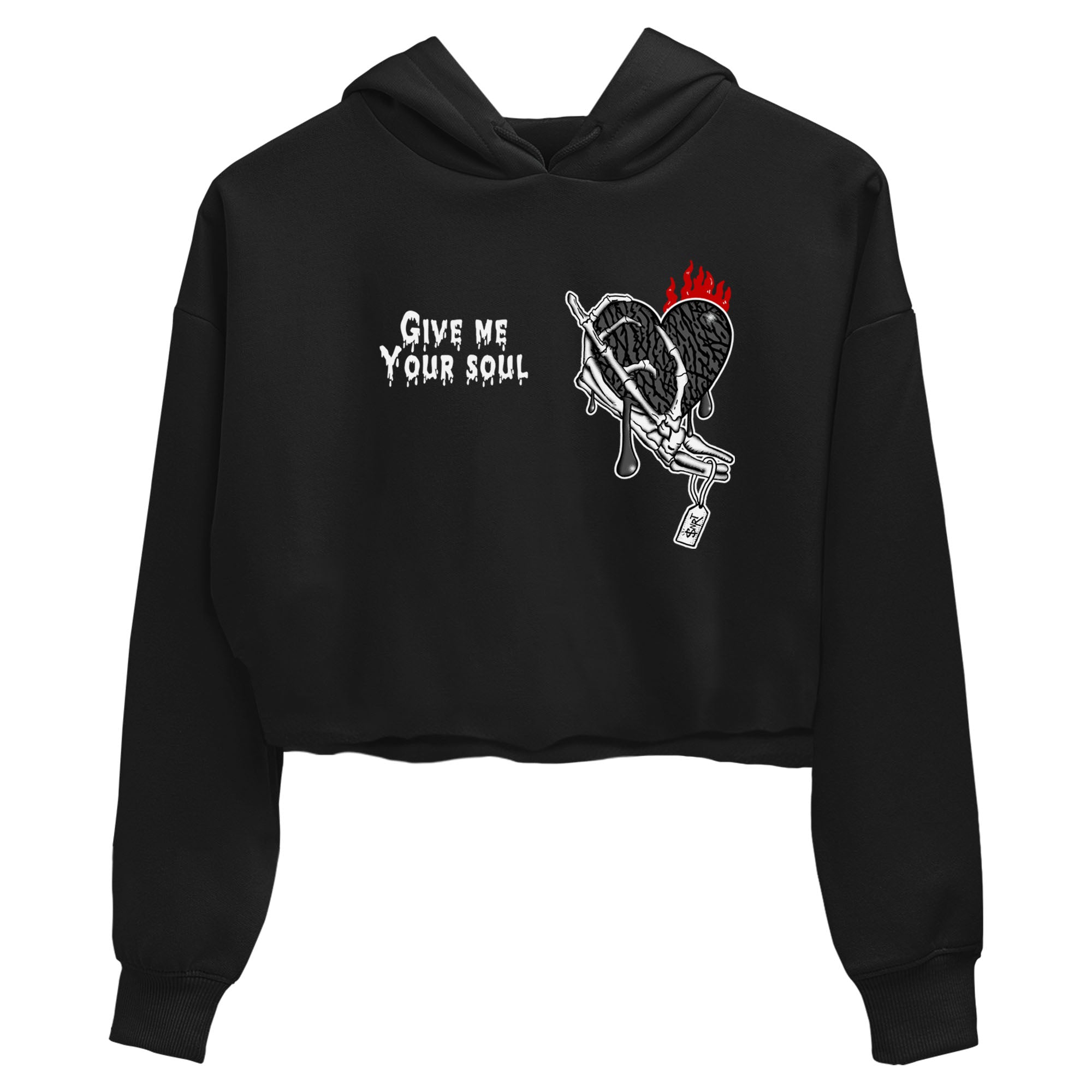 Give Me Your Soul snkmatch Women's Top - Air Jordan 3 Cement Grey