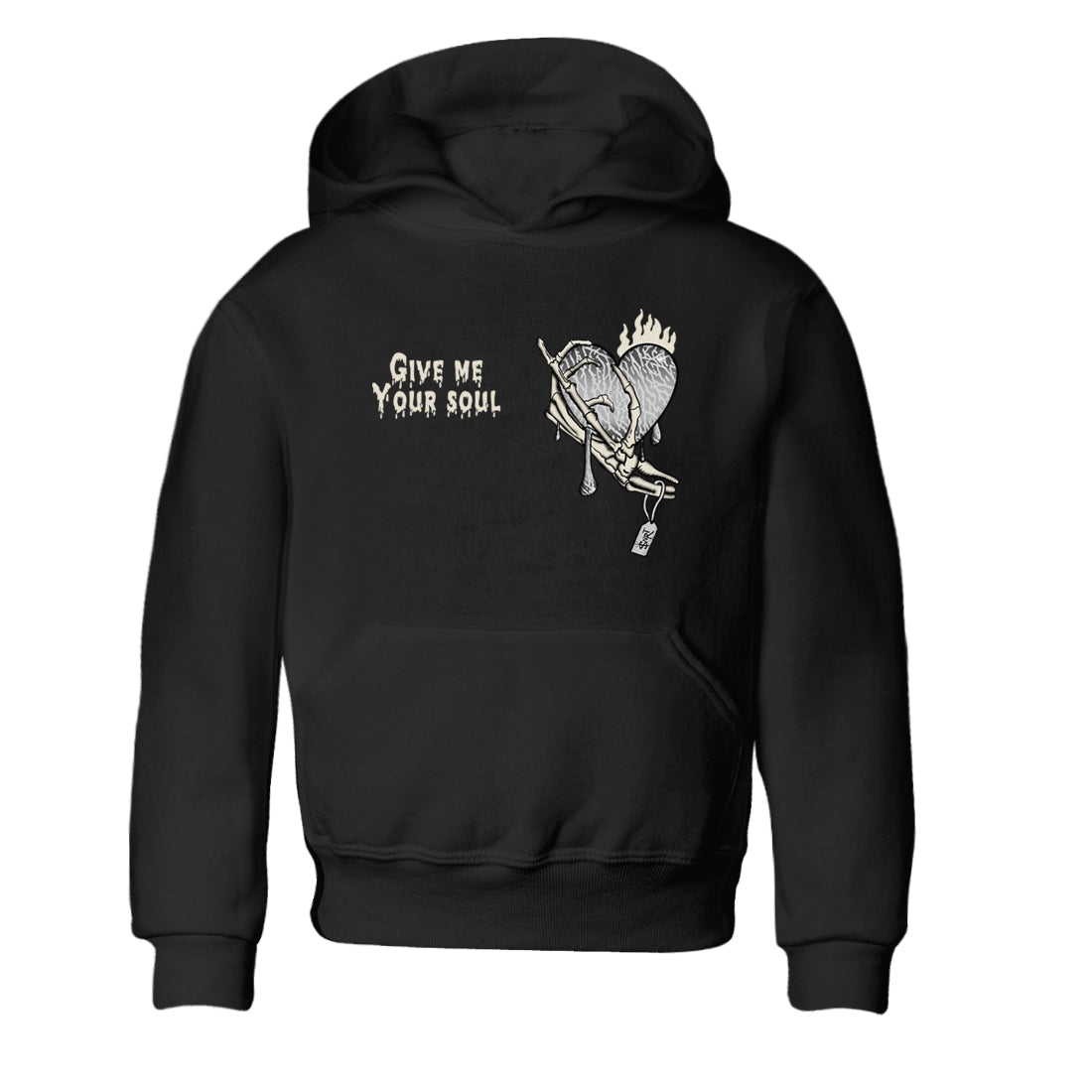 Give Me Your Soul snkmatch Tees Kids - Air Jordan 3 Sail and Cement Grey