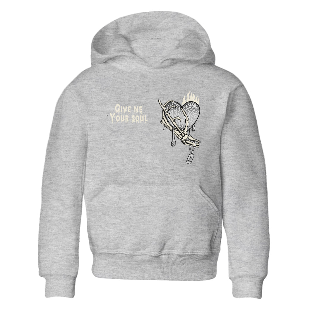 Give Me Your Soul snkmatch Tees Kids - Air Jordan 3 Sail and Cement Grey