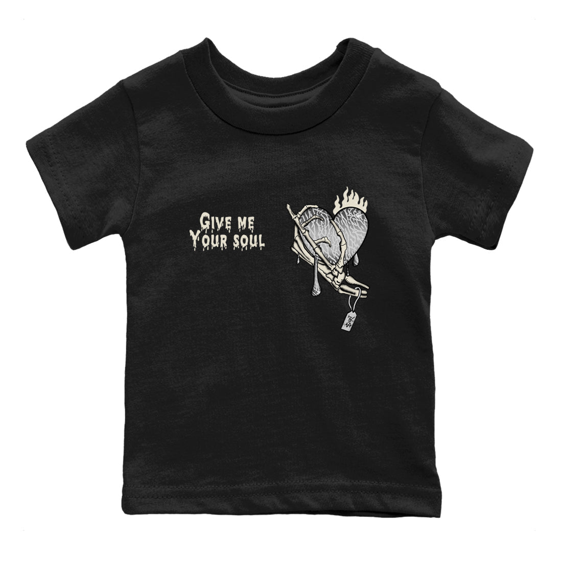 Give Me Your Soul snkmatch Tees Kids - Air Jordan 3 Sail and Cement Grey
