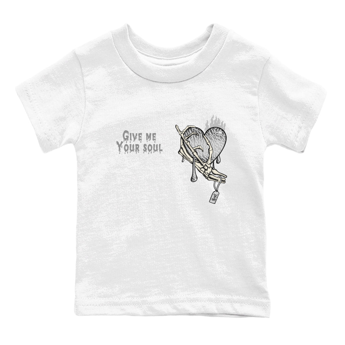 Give Me Your Soul snkmatch Tees Kids - Air Jordan 3 Sail and Cement Grey