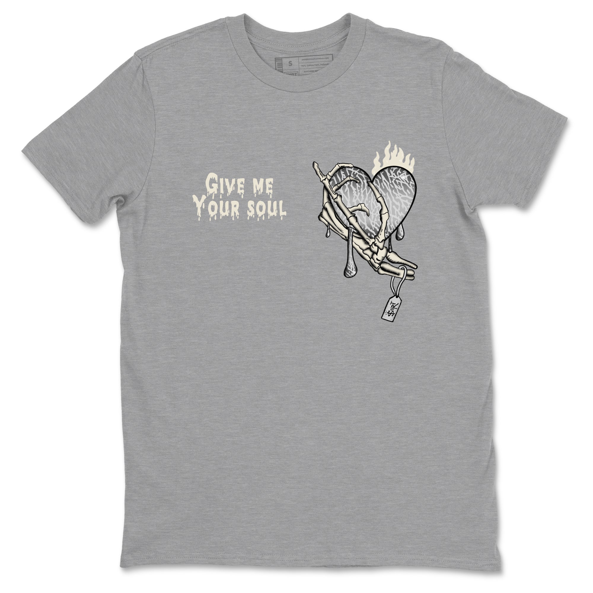 Give Me Your Soul snkmatch Tees - Air Jordan 3 Sail and Cement Grey