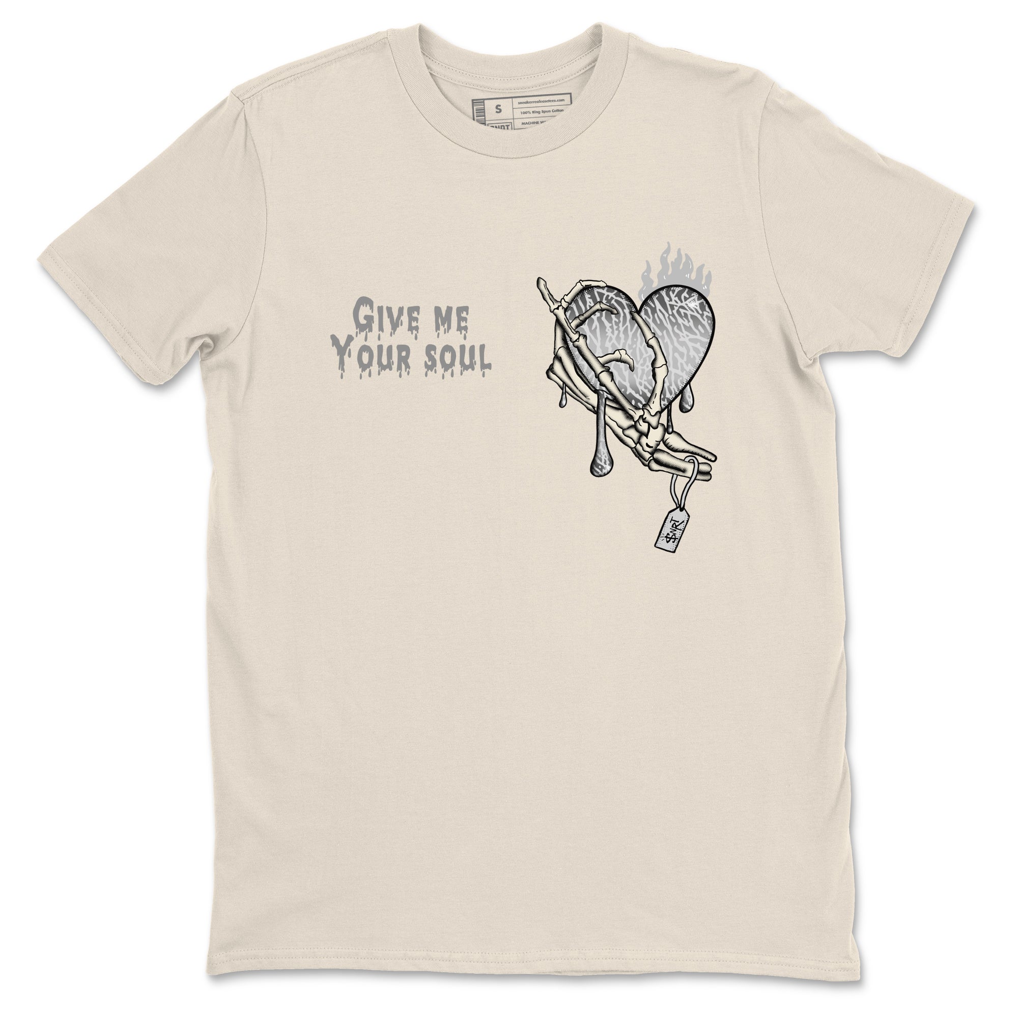 Give Me Your Soul snkmatch Tees - Air Jordan 3 Sail and Cement Grey