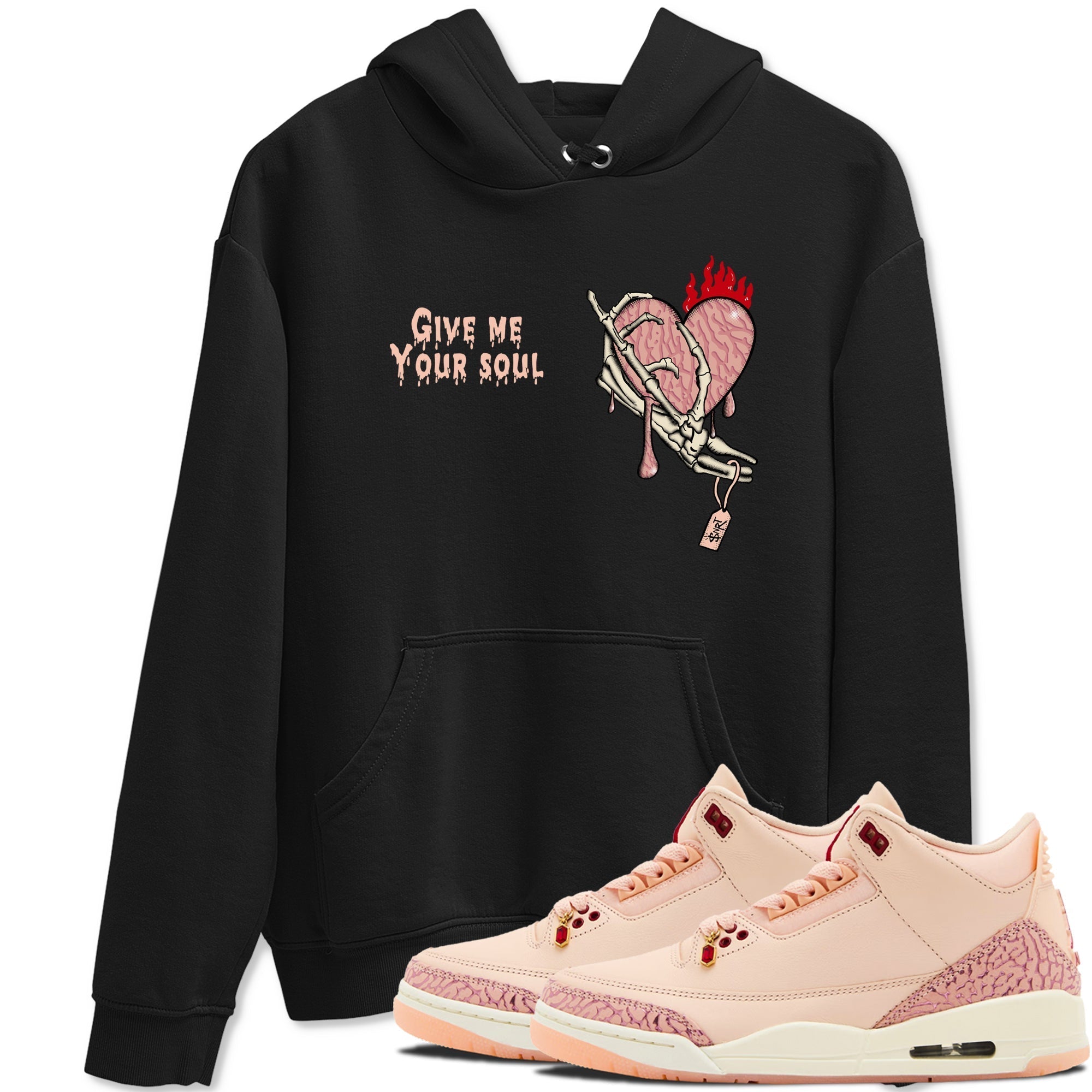 Give Me Your Soul snkmatch Tees - Air Jordan 3 Valentines Day