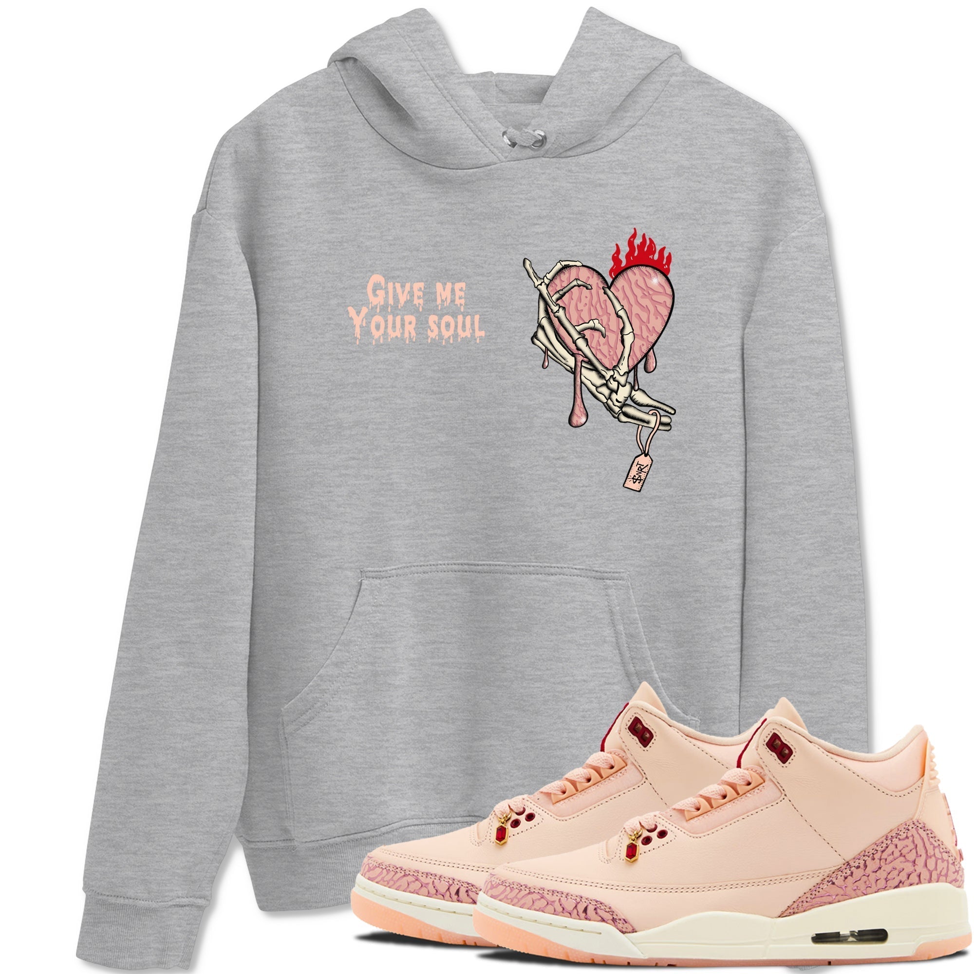 Give Me Your Soul snkmatch Tees - Air Jordan 3 Valentines Day