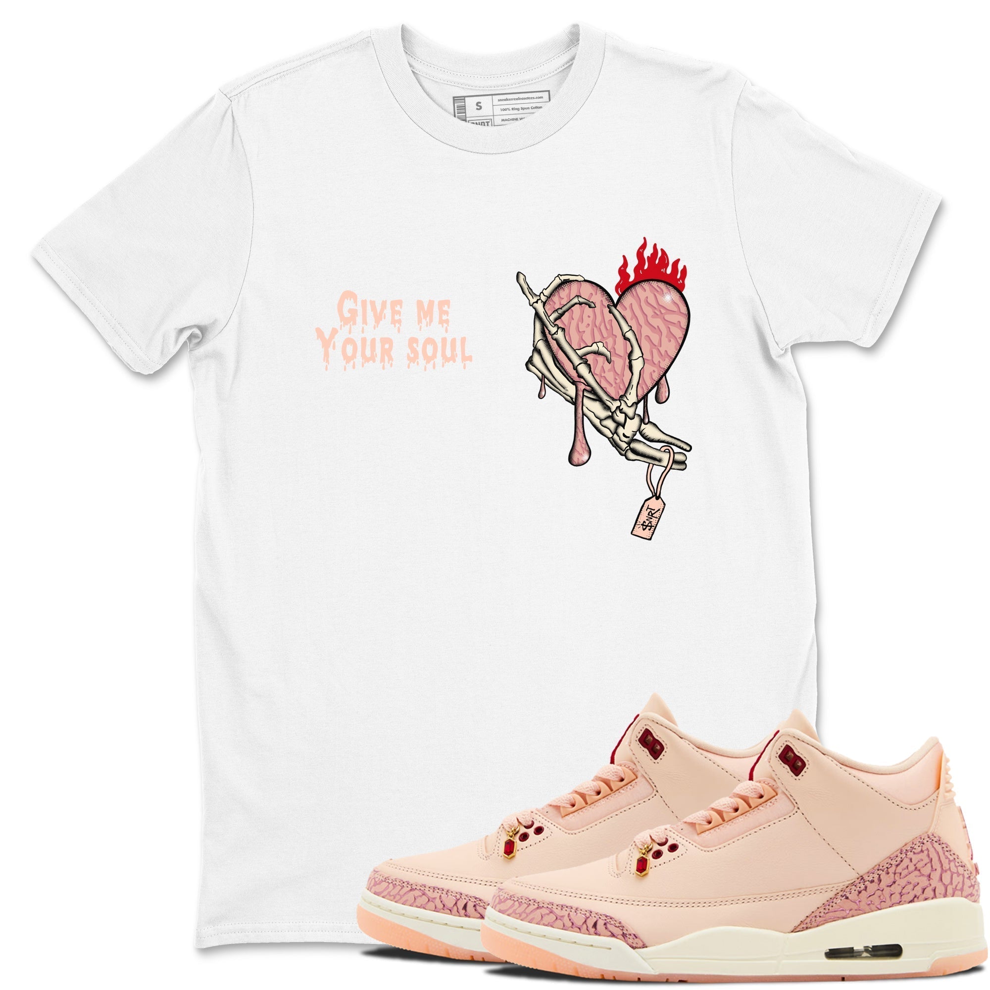 Give Me Your Soul snkmatch Tees - Air Jordan 3 Valentines Day