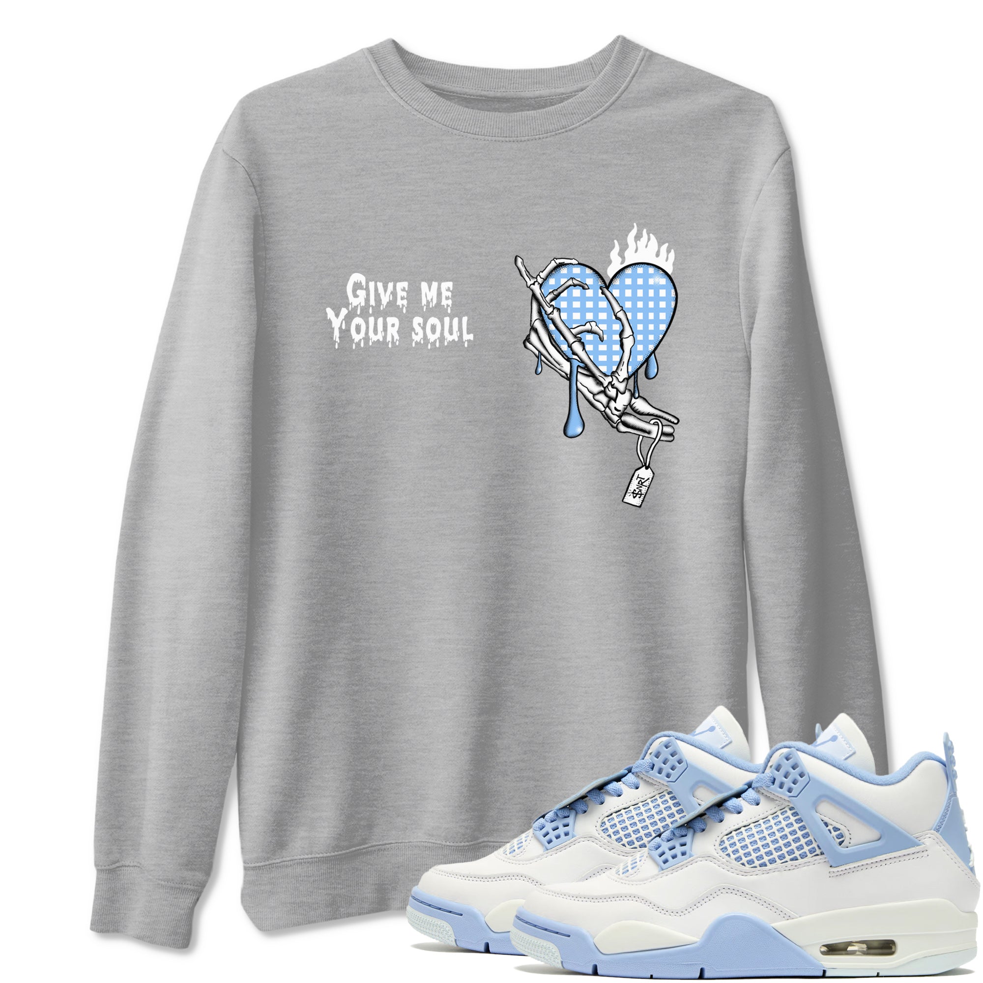 Give Me Your Soul snkmatch Tees - Air Jordan 4 Aluminum