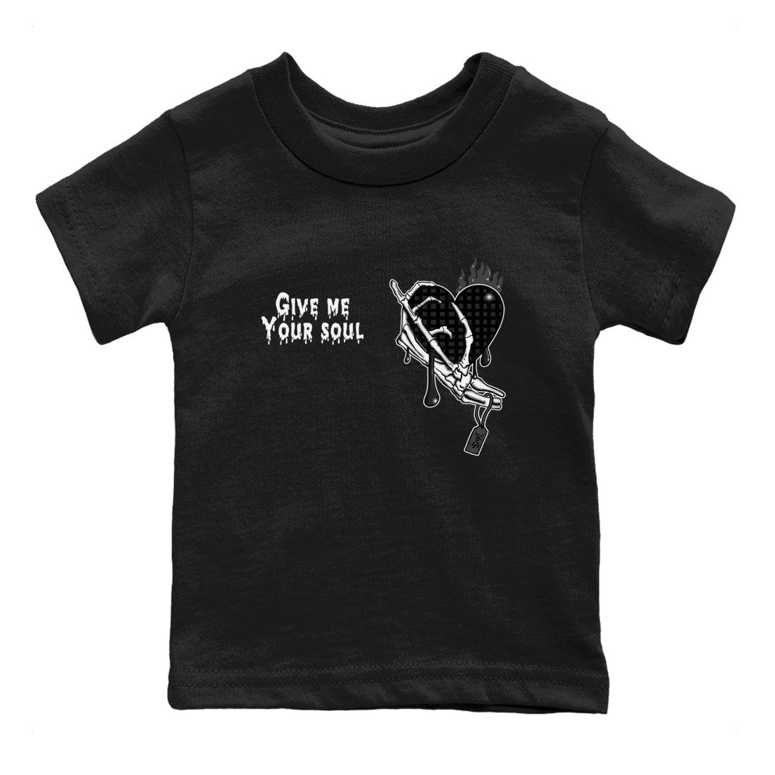 Give Me Your Soul snkmatch Tees Kids - Air Jordan 4 Black Cat
