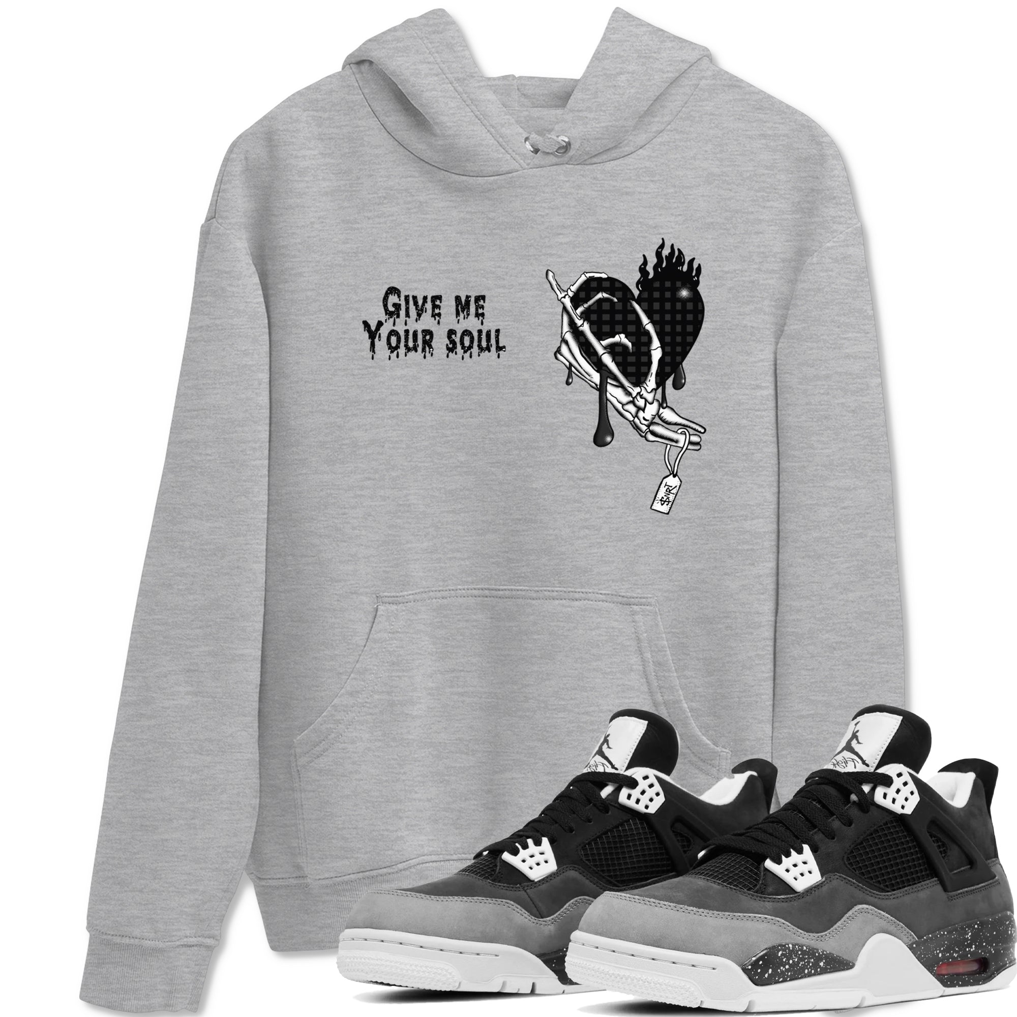 Give Me Your Soul snkmatch Tees - Air Jordan 4 Fear