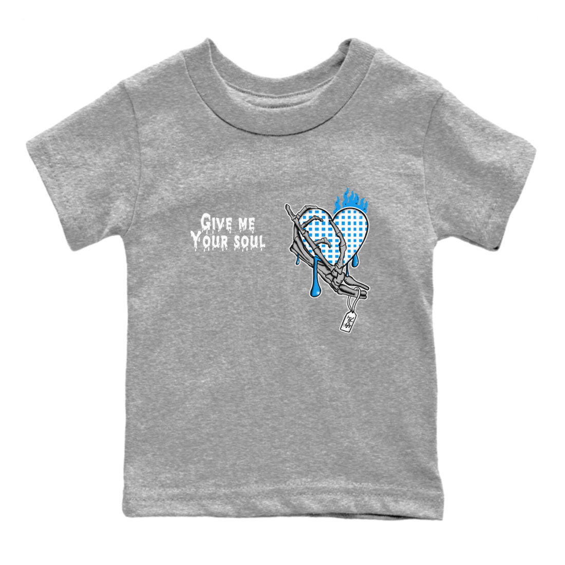 Give Me Your Soul snkmatch Tees Kids - Air Jordan 4 Military Blue