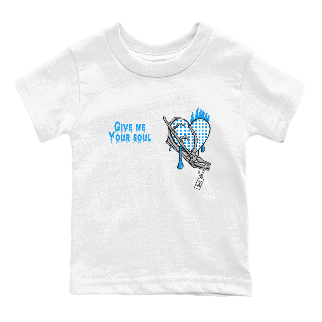 Give Me Your Soul snkmatch Tees Kids - Air Jordan 4 Military Blue