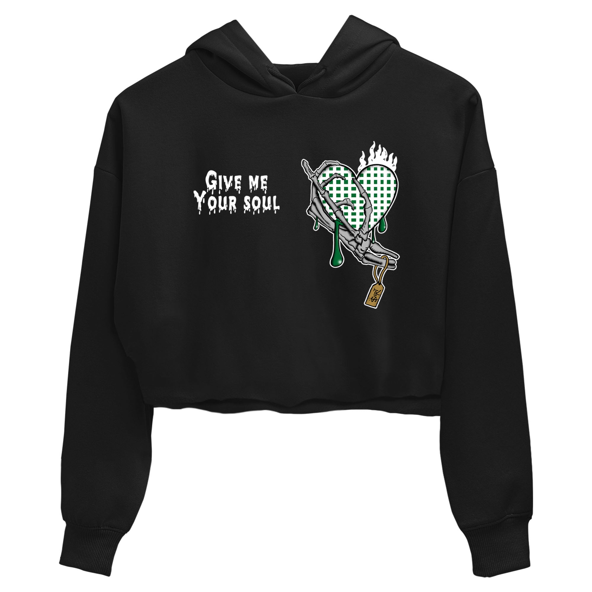 Give Me Your Soul snkmatch Women's Top - Air Jordan 4 Pine Green
