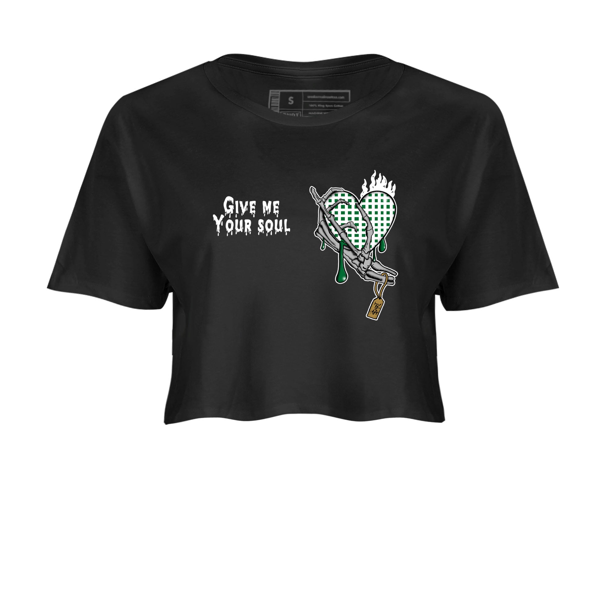 Give Me Your Soul snkmatch Women's Top - Air Jordan 4 Pine Green