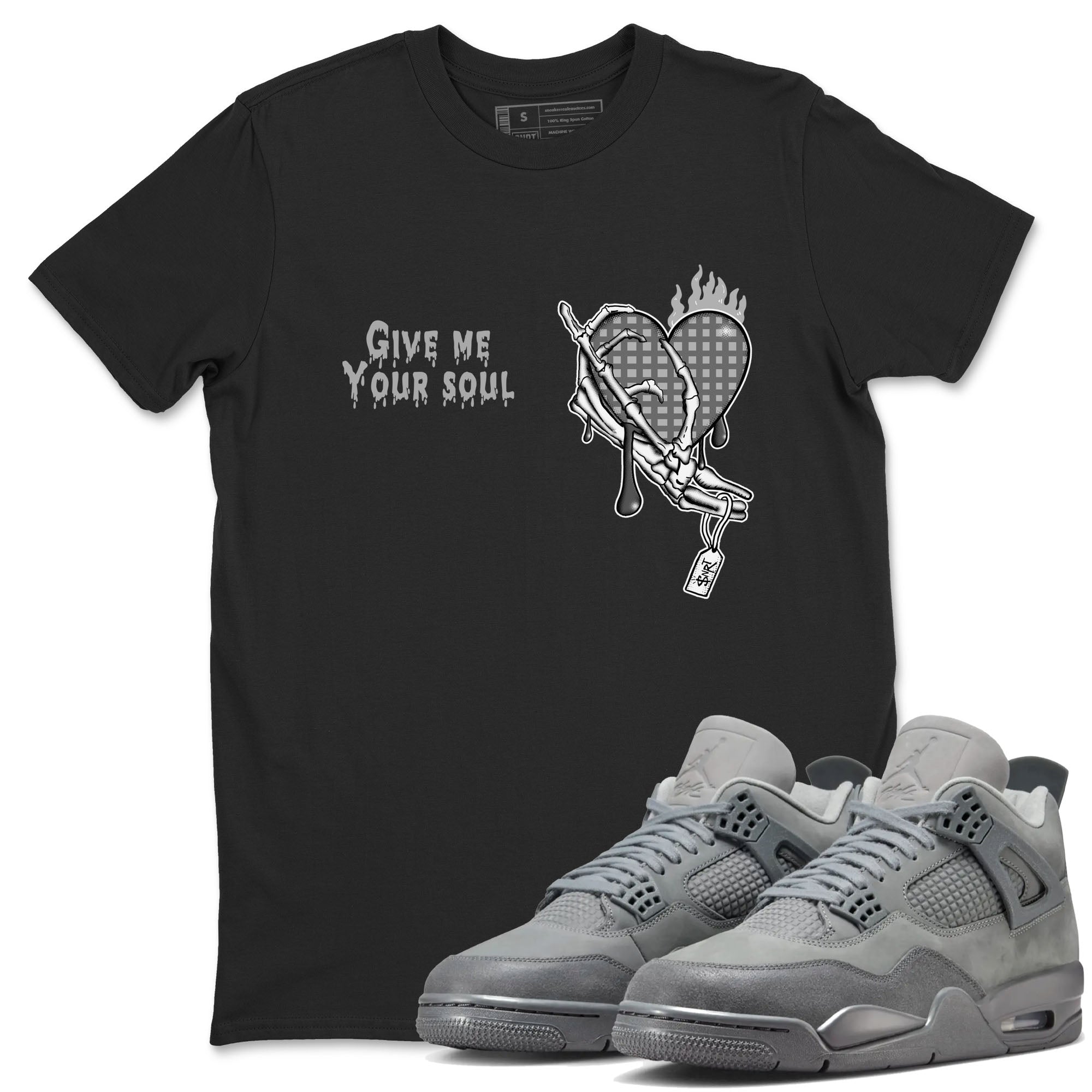 Give Me Your Soul snkmatch Tees - Air Jordan 4 Wet Cement