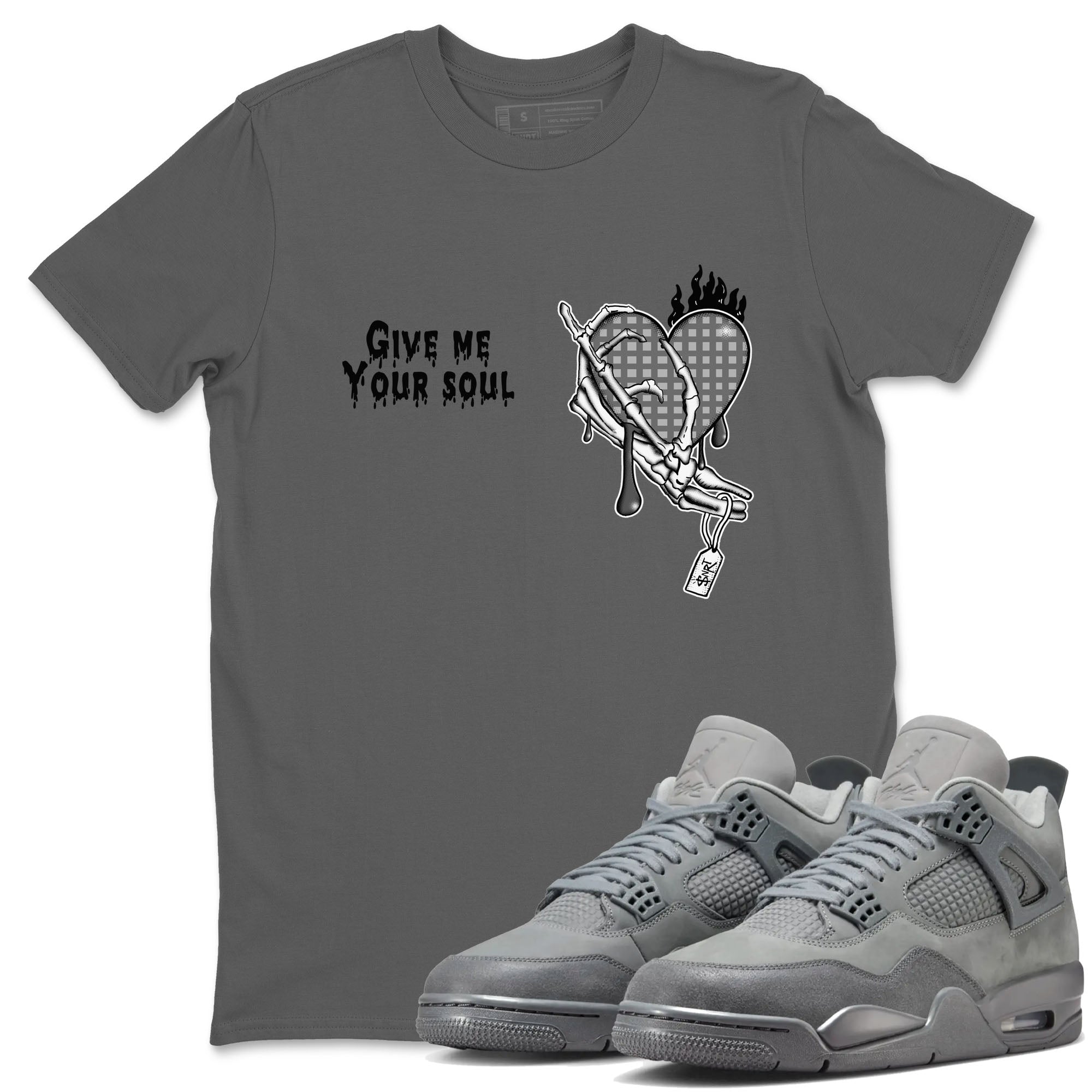 Give Me Your Soul snkmatch Tees - Air Jordan 4 Wet Cement