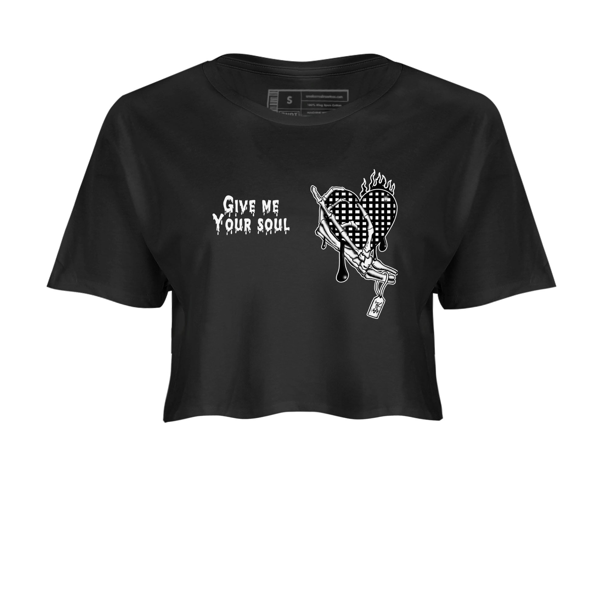 Give Me Your Soul snkmatch Women's Top - Air Jordan 4 White Thunder