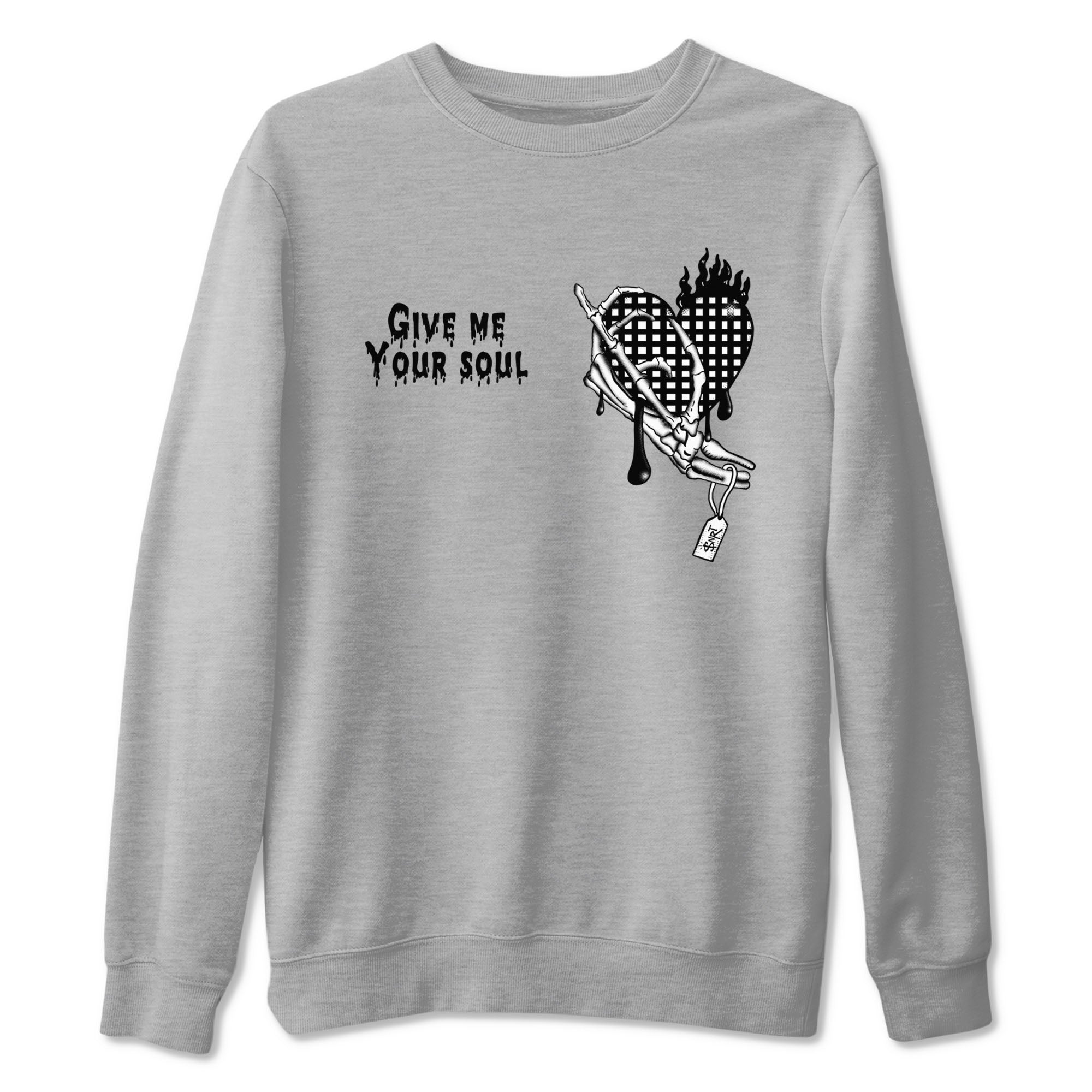 Give Me Your Soul snkmatch Tees - Air Jordan 4 White Thunder