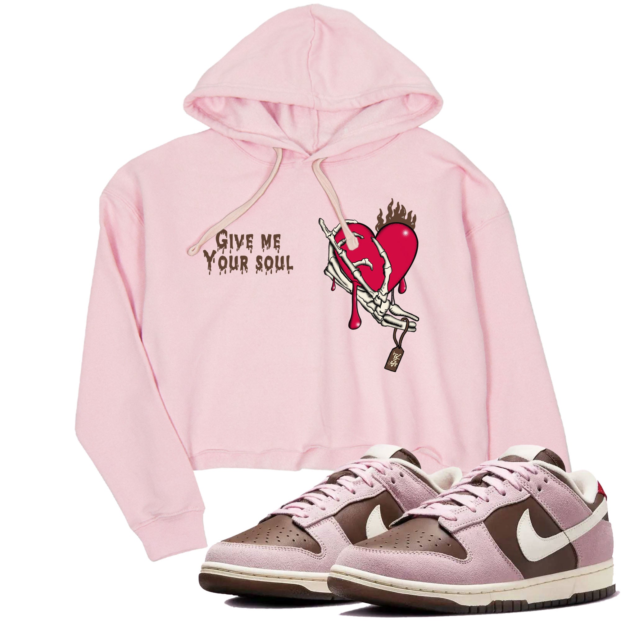 Give Me Your Soul snkmatch Women's Top - Dunk Cacao Wow And Pink Foam