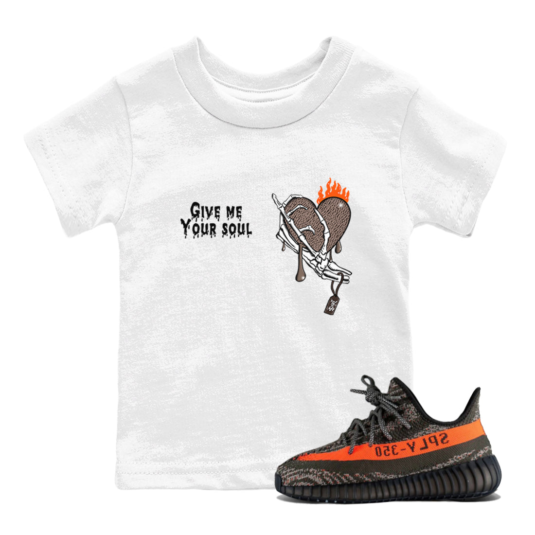 Give Me Your Soul snkmatch Tees Kids - Yeezy 350 Carbon Beluga