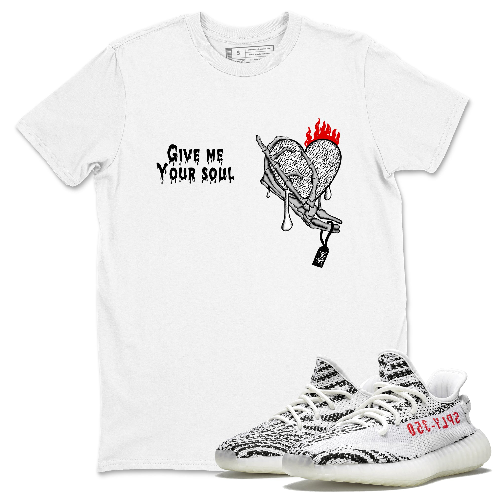 Give Me Your Soul snkmatch Tees - Yeezy 350 Zebra