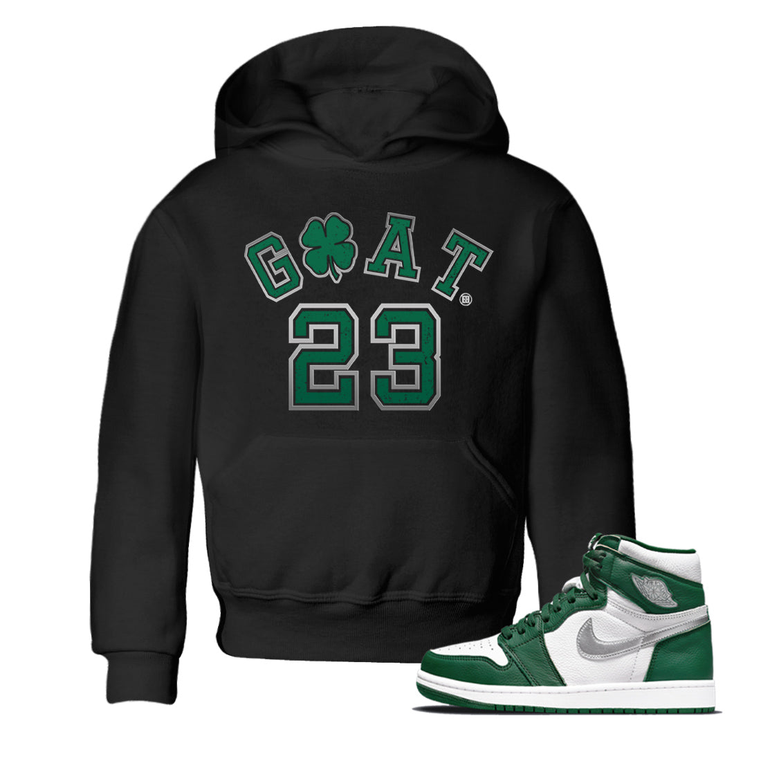Goat 23 Kids Tops - Air Jordan 1 Gorge Green