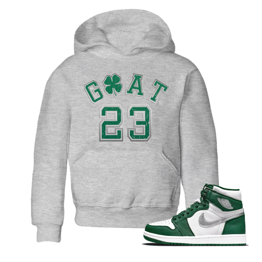 Goat 23 Kids Tops - Air Jordan 1 Gorge Green
