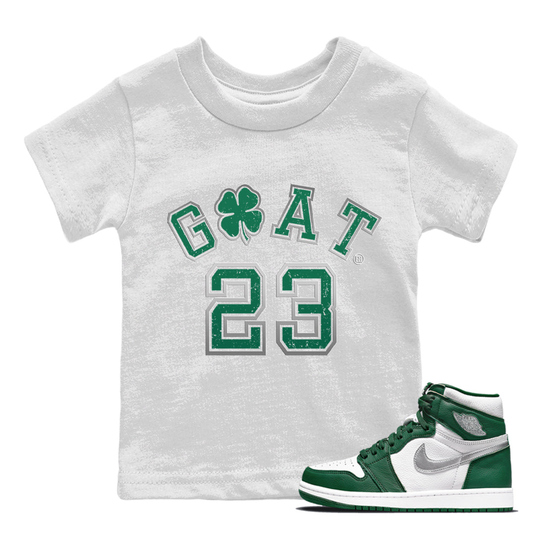 Goat 23 Kids Tops - Air Jordan 1 Gorge Green