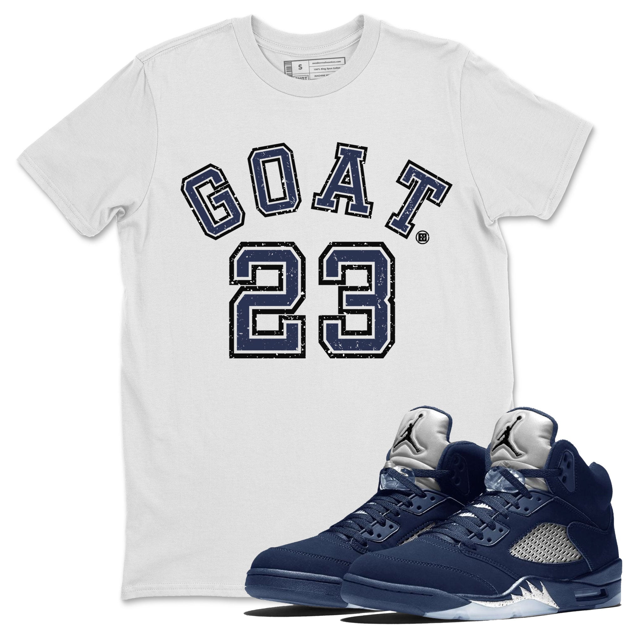 Goat 23 Unisex Tops - Air Jordan 5 Georgetown