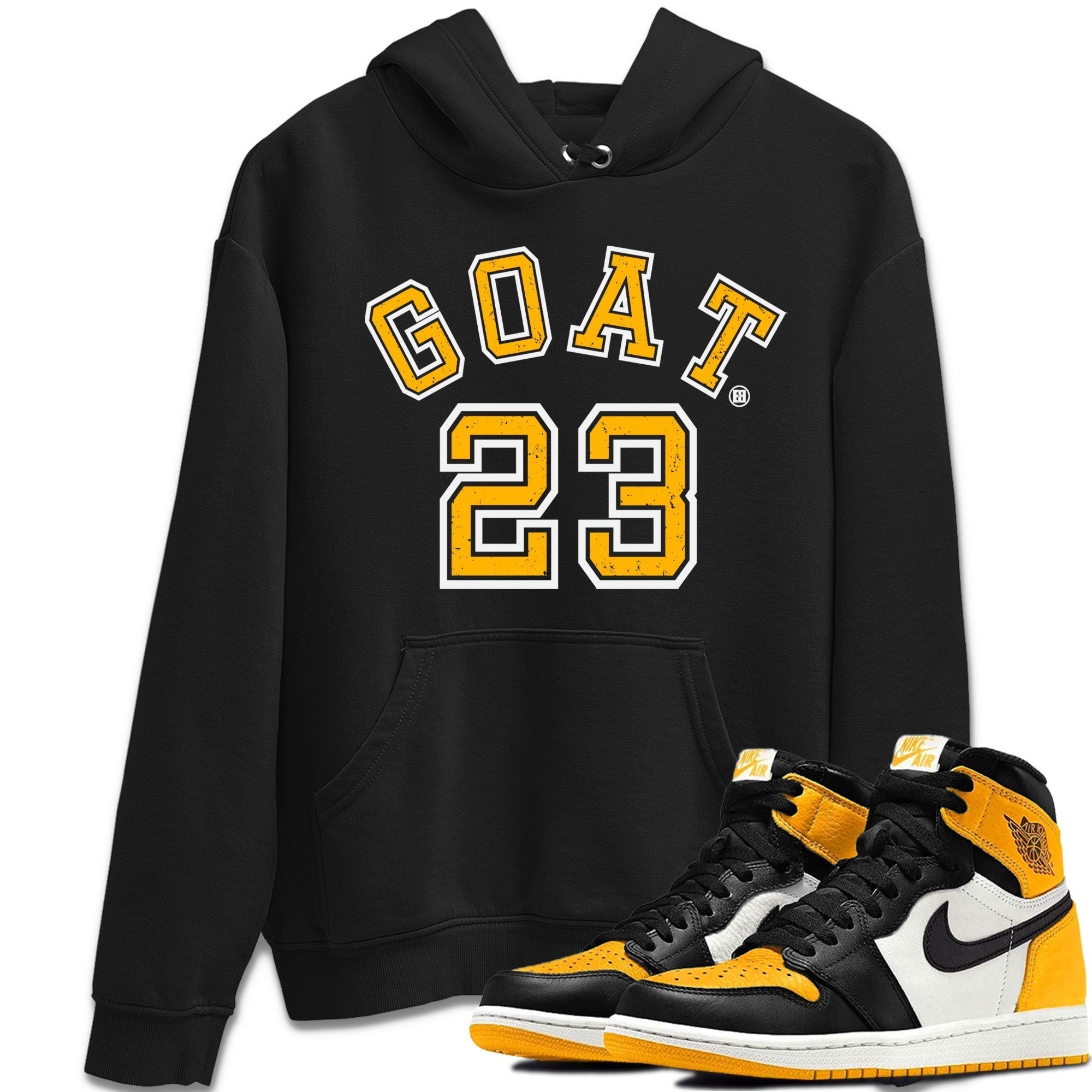 Goat 23 Unisex Tops - Air Jordan 1 Yellow Toe