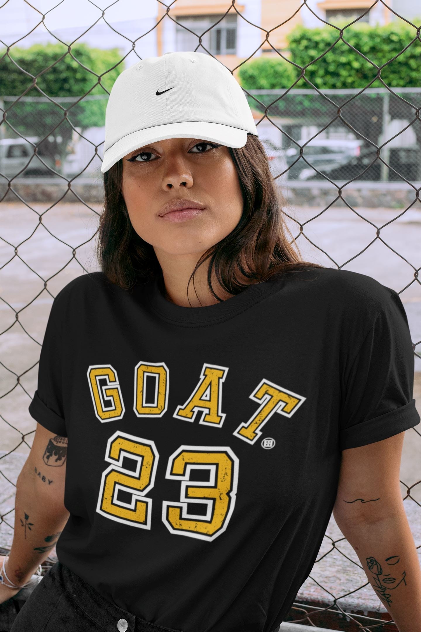 Goat 23 Unisex Tops - Air Jordan 1 Yellow Toe