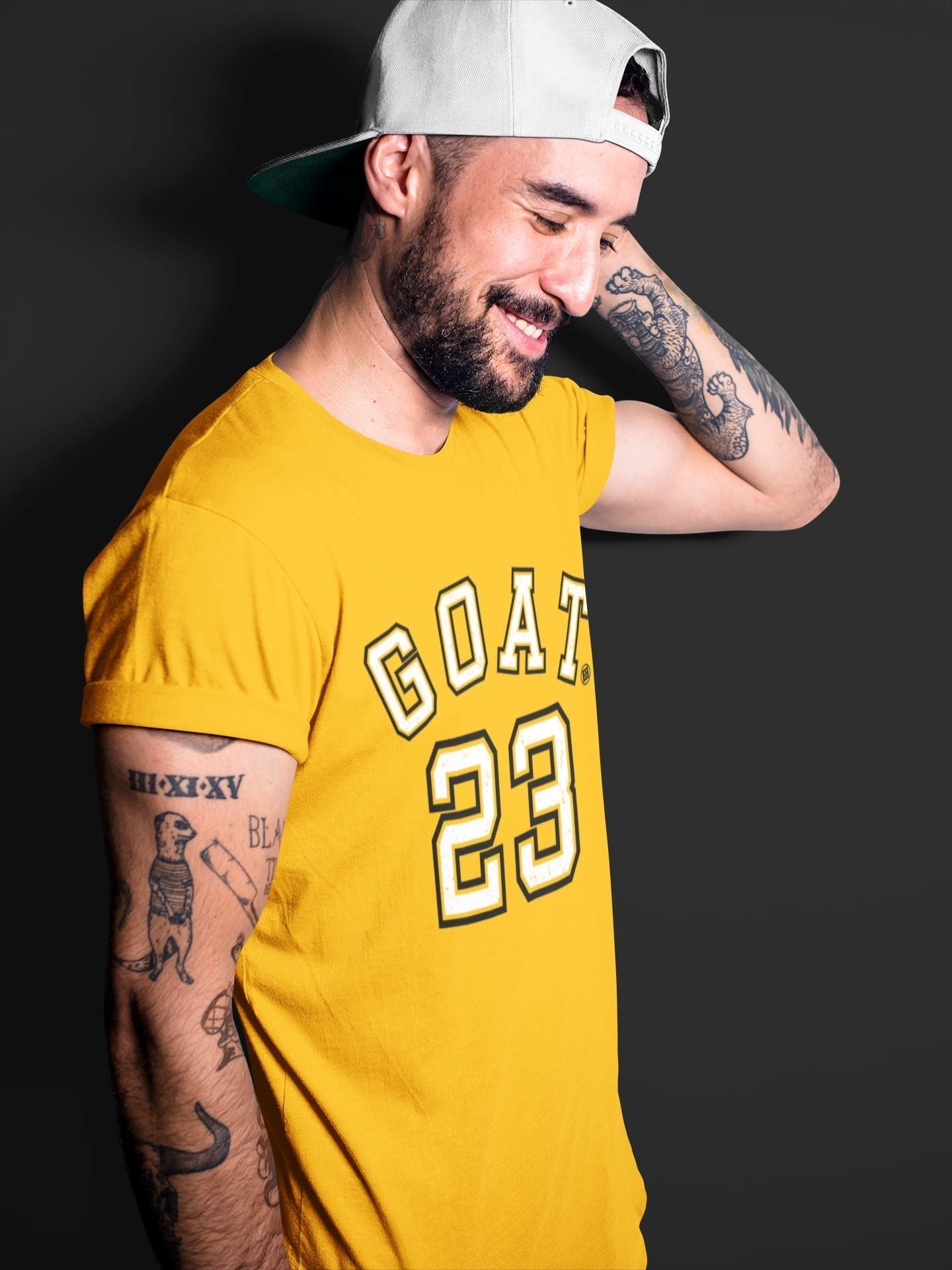Goat 23 Unisex Tops - Air Jordan 1 Yellow Toe