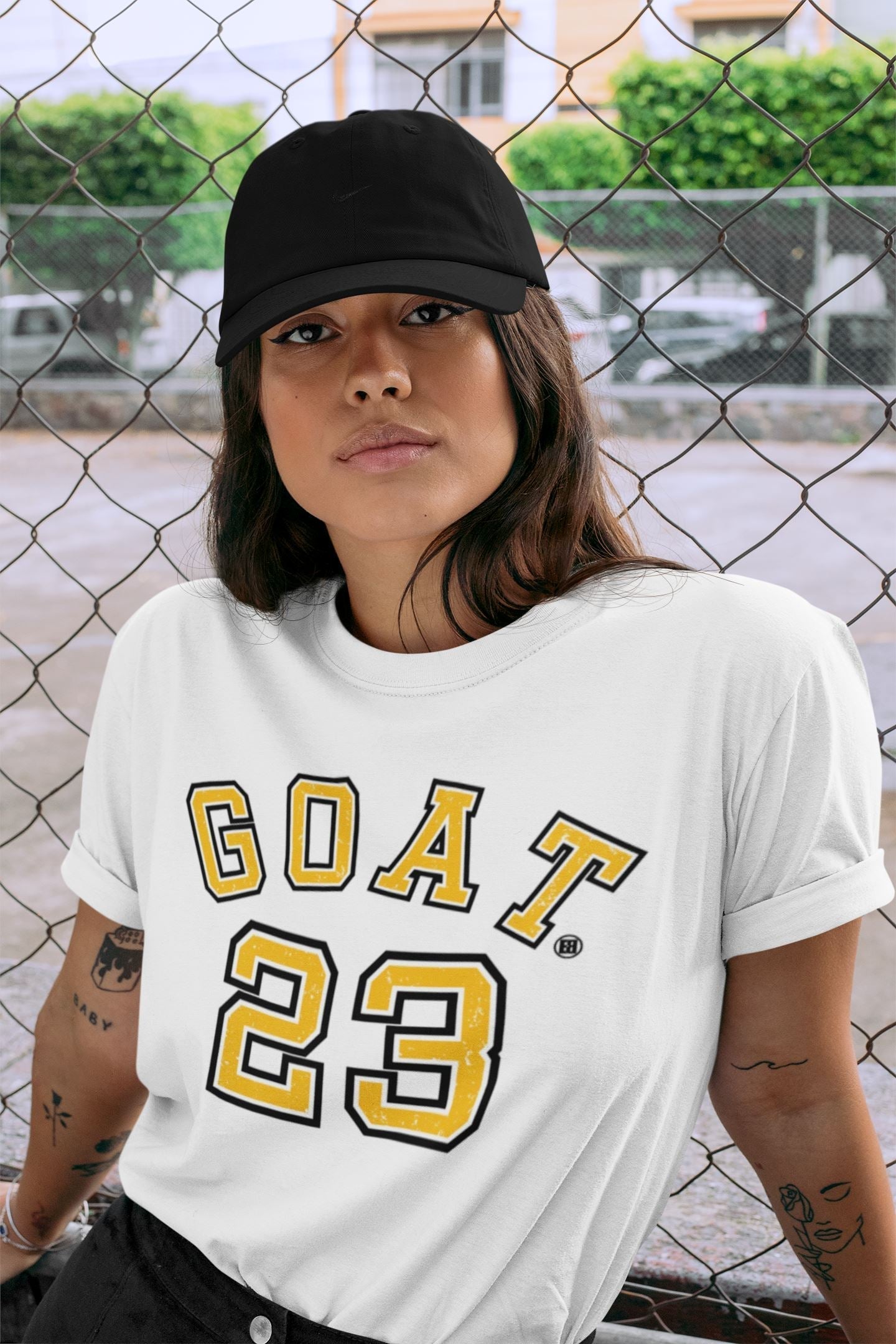 Goat 23 Unisex Tops - Air Jordan 1 Yellow Toe