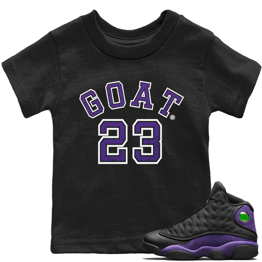 Goat 23 Kids Tops - Air Jordan 13 Court Purple