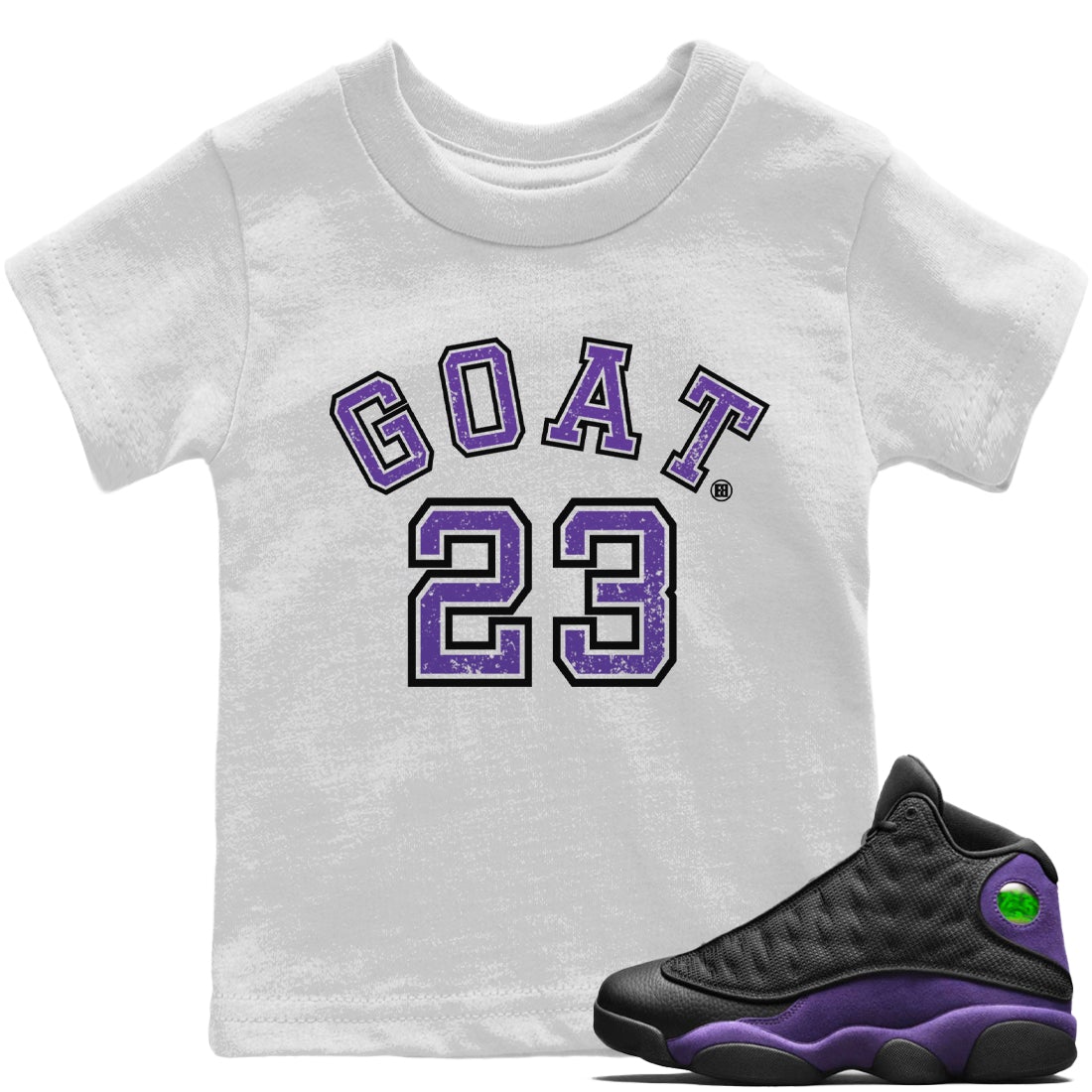 Goat 23 Kids Tops - Air Jordan 13 Court Purple