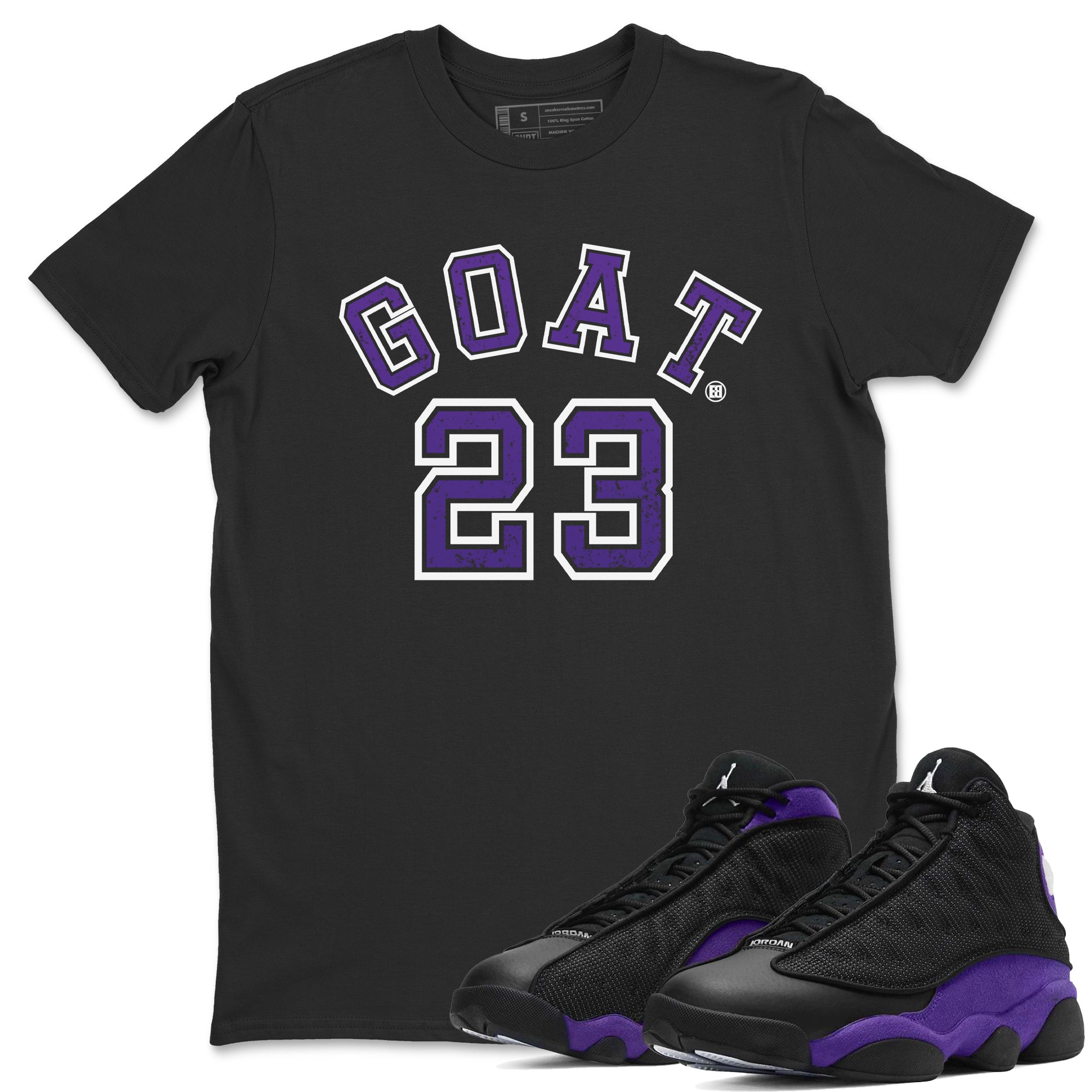 Goat 23 Unisex Tops - Air Jordan 13 Court Purple