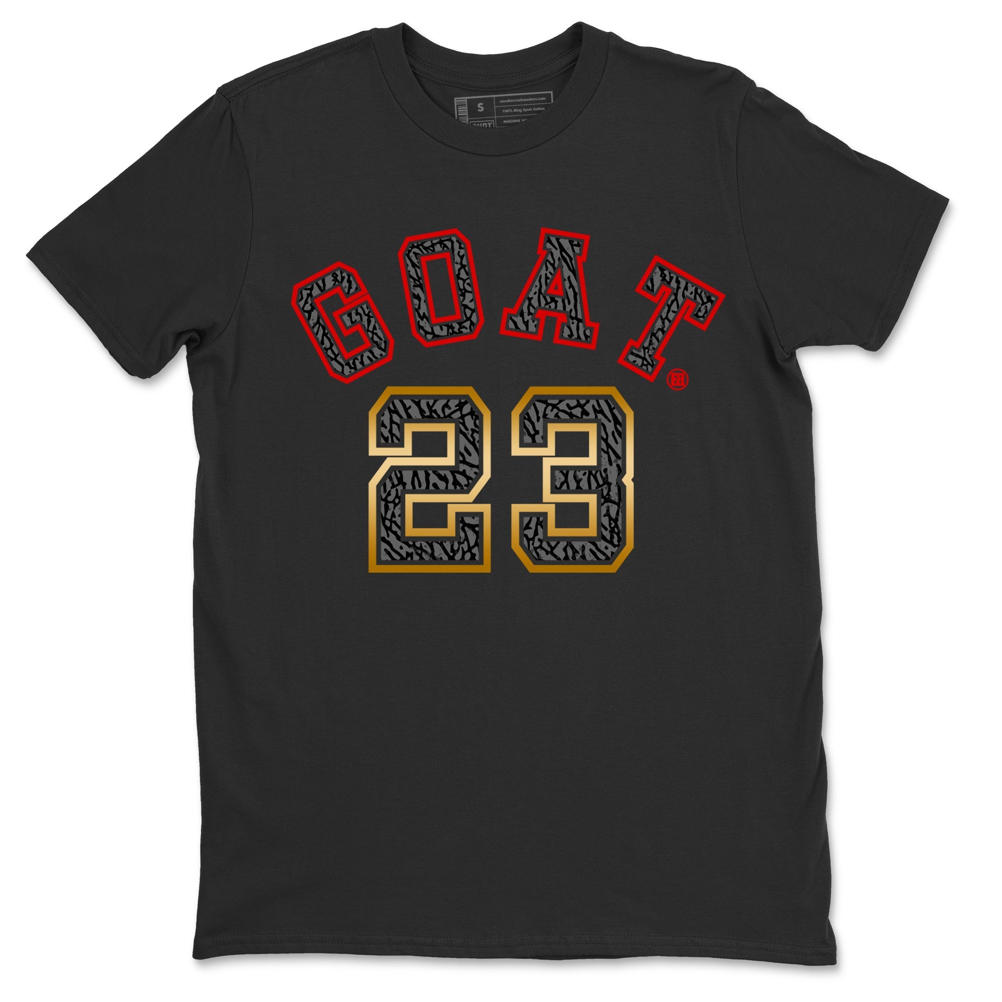 Goat 23 Unisex Tops - Air Jordan 3 Black Gold