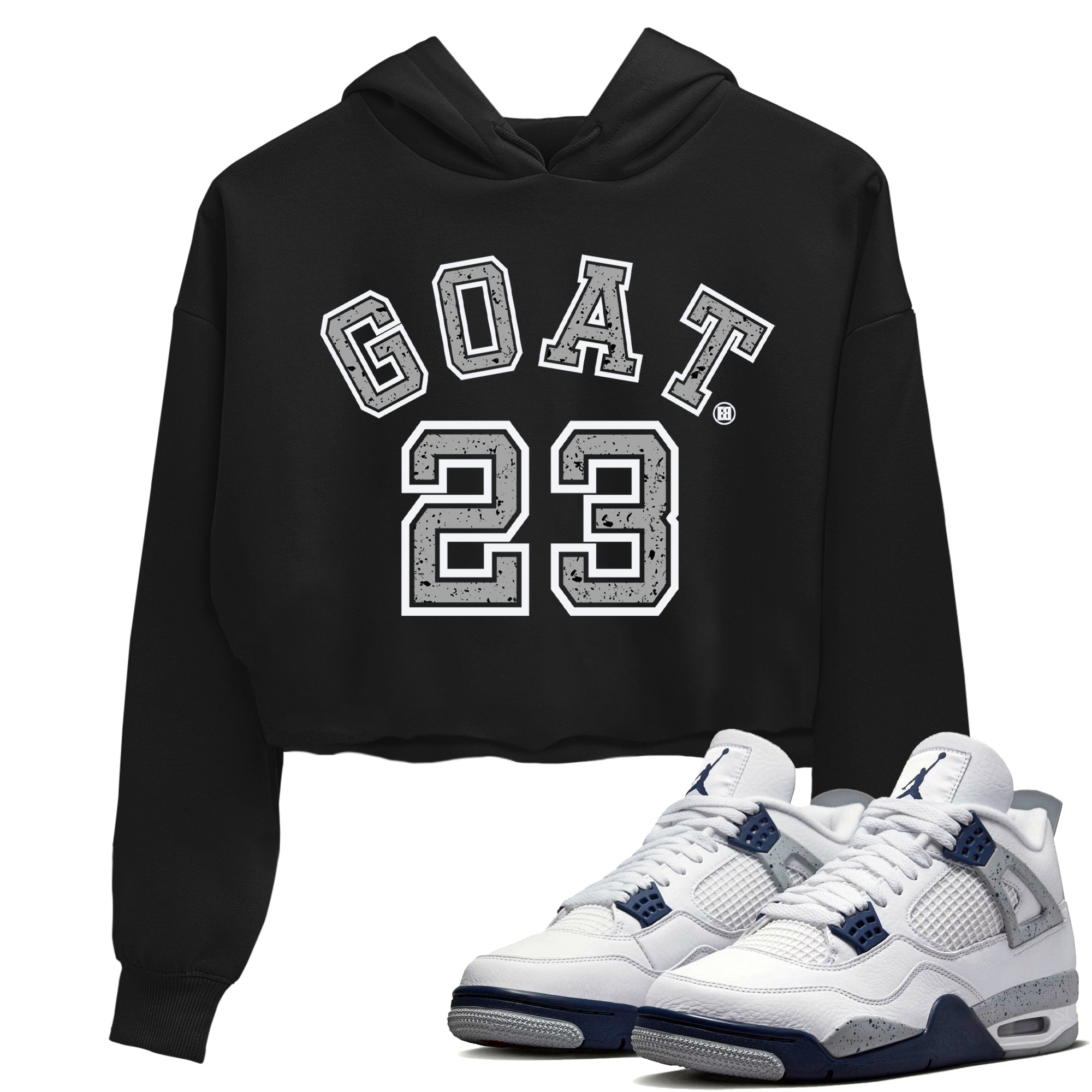 Goat 23 Women's Tops - Air Jordan 4 Midnight Navy