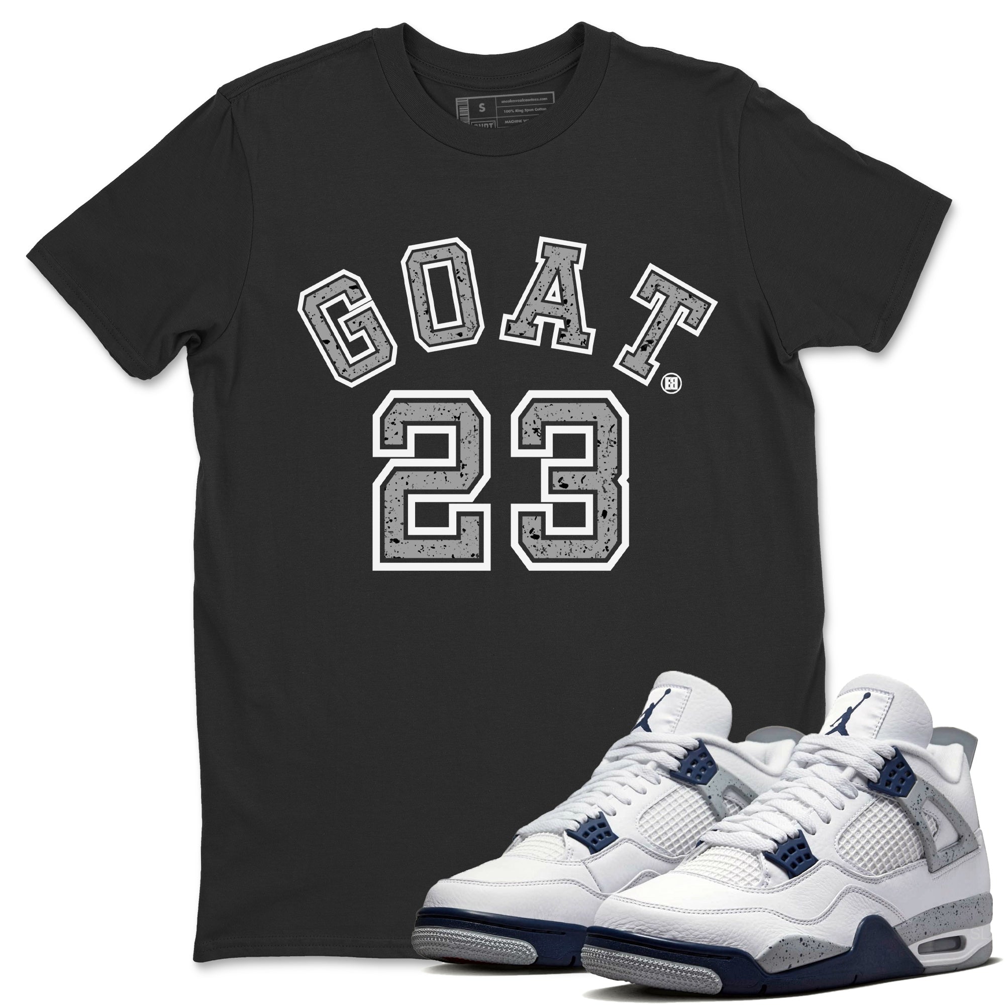 Goat 23 Unisex Tops - Air Jordan 4 Midnight Navy