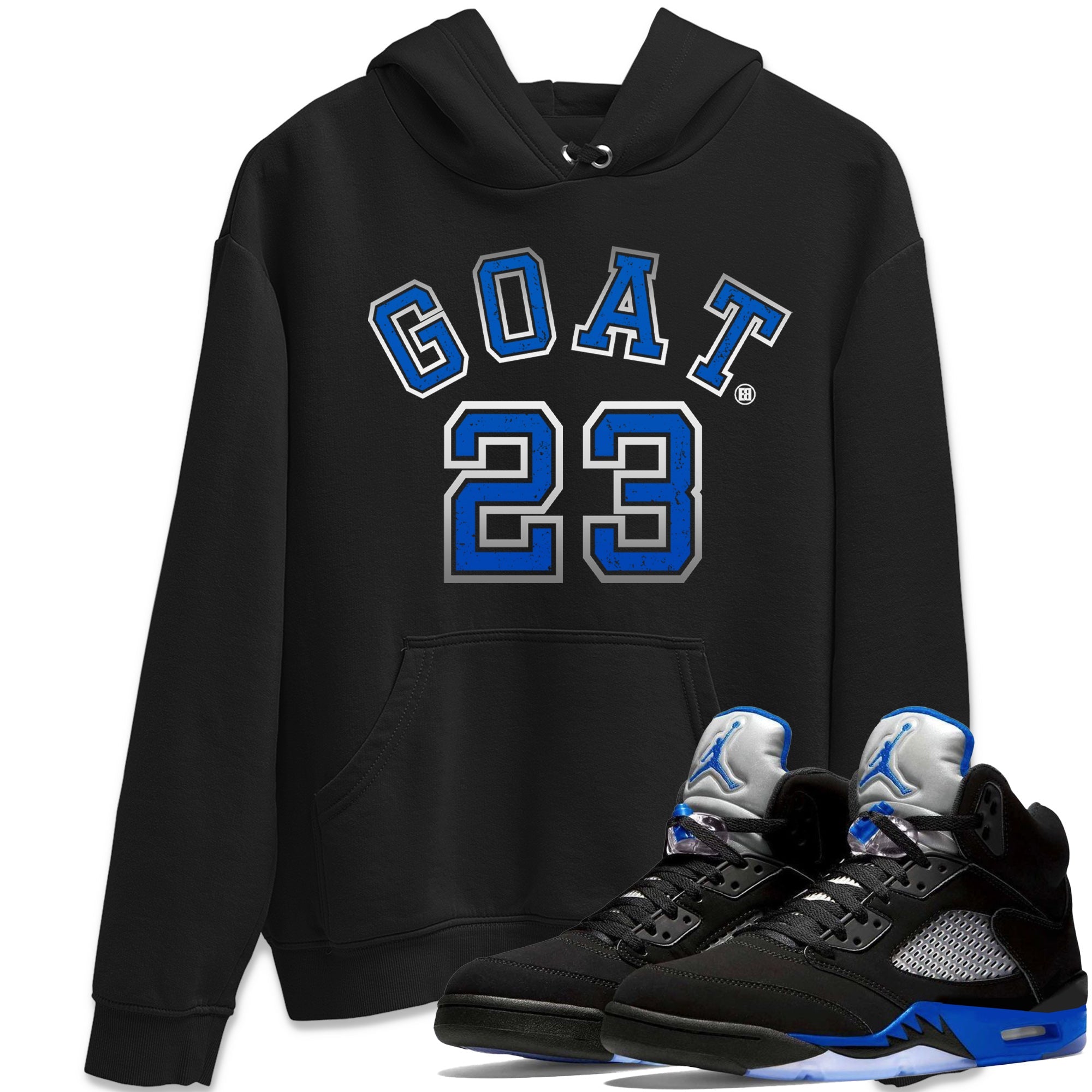 Goat 23 Unisex Tops - Air Jordan 5 Racer Blue