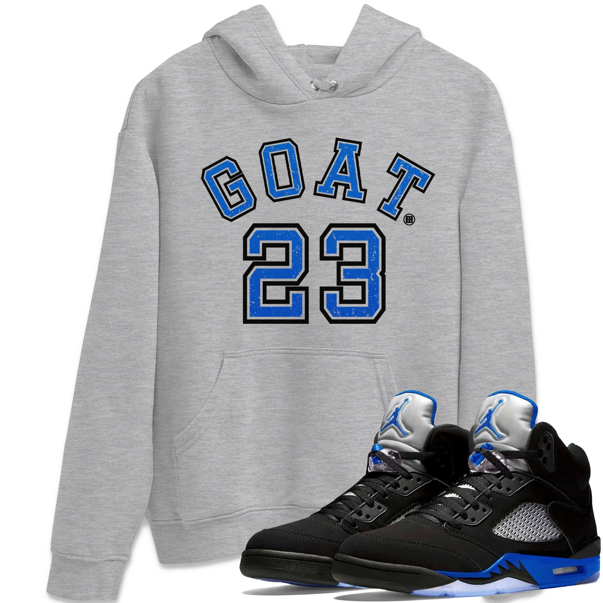 Goat 23 Unisex Tops - Air Jordan 5 Racer Blue