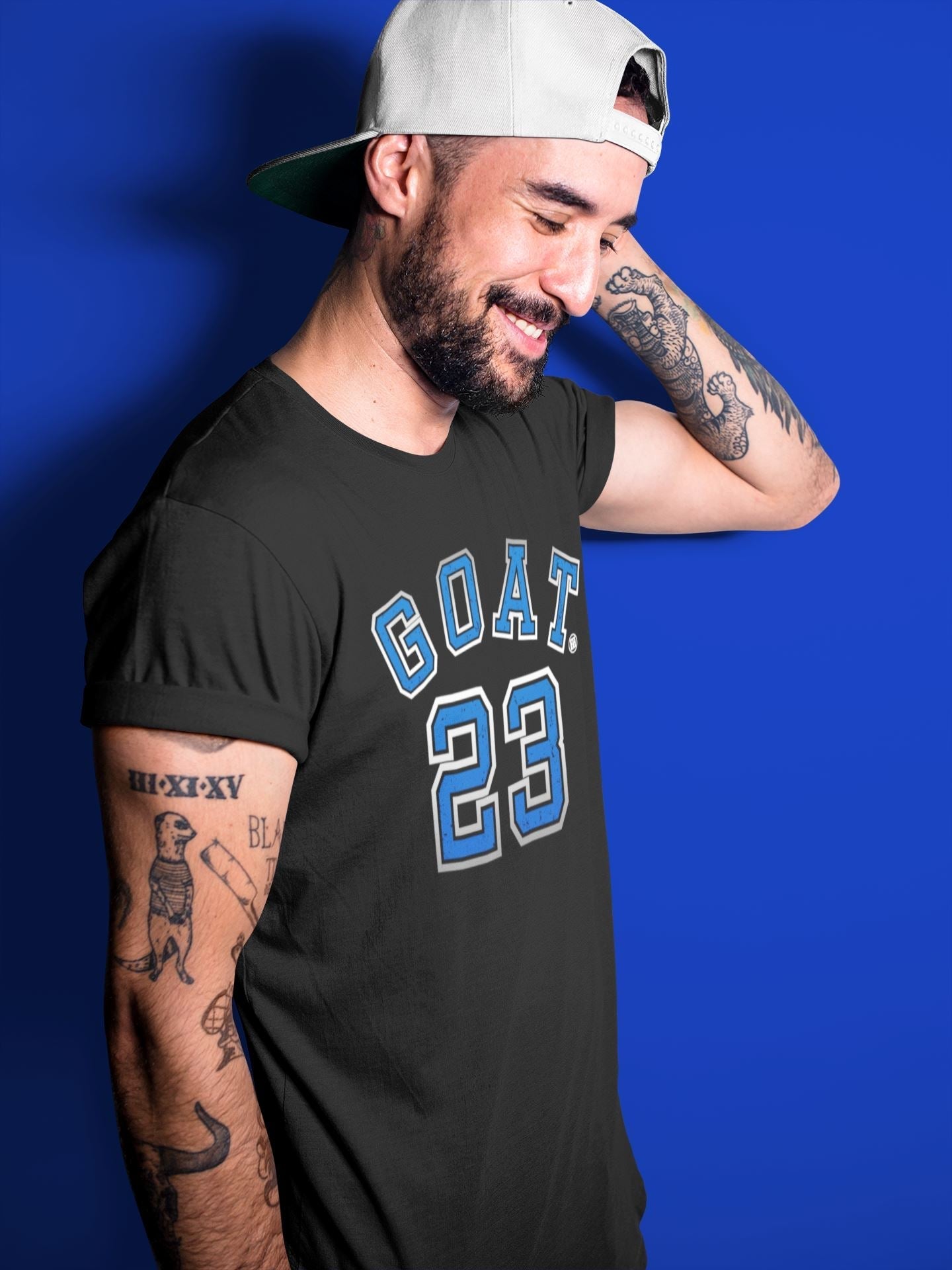 Goat 23 Unisex Tops - Air Jordan 5 Racer Blue