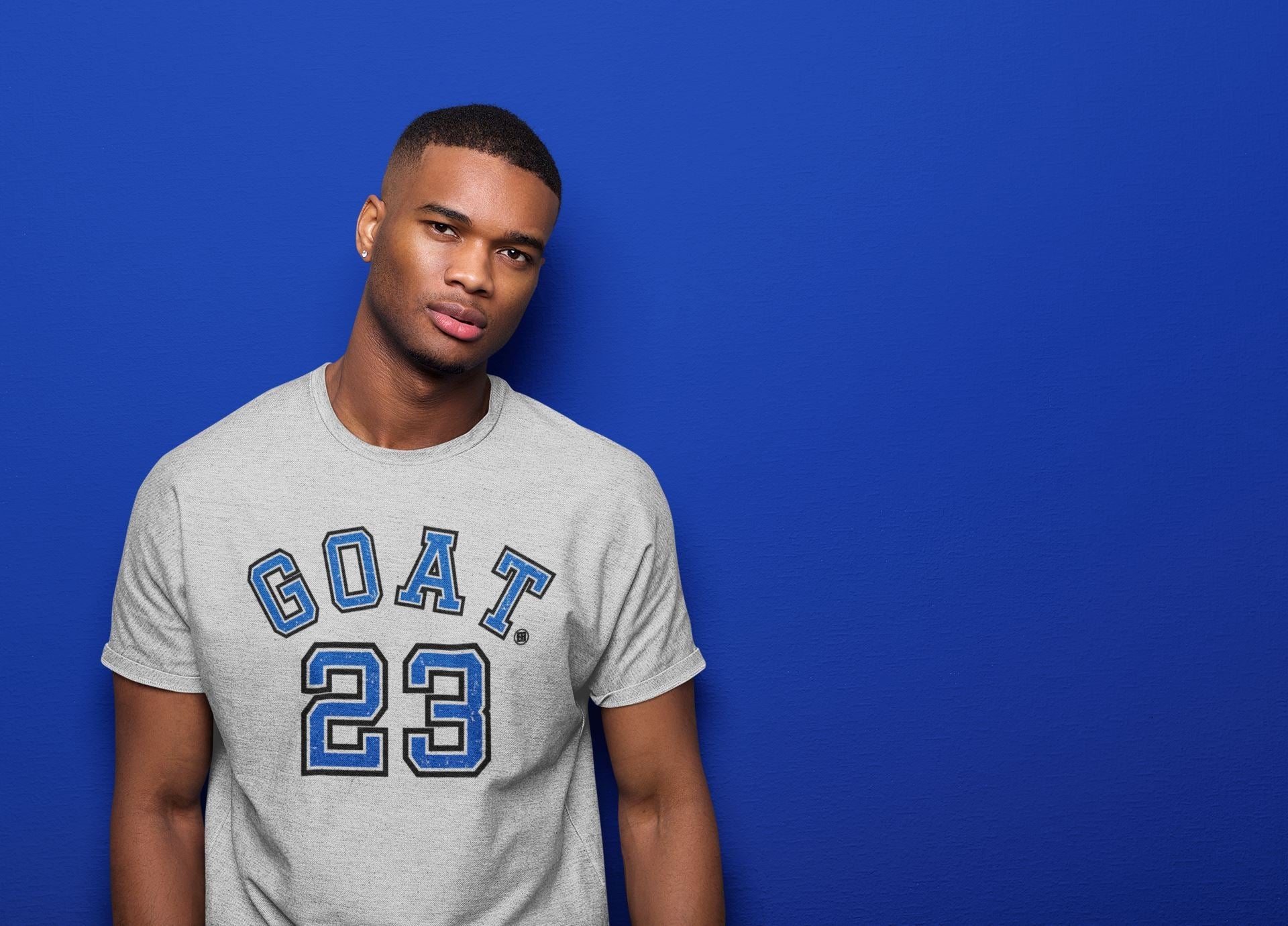Goat 23 Unisex Tops - Air Jordan 5 Racer Blue