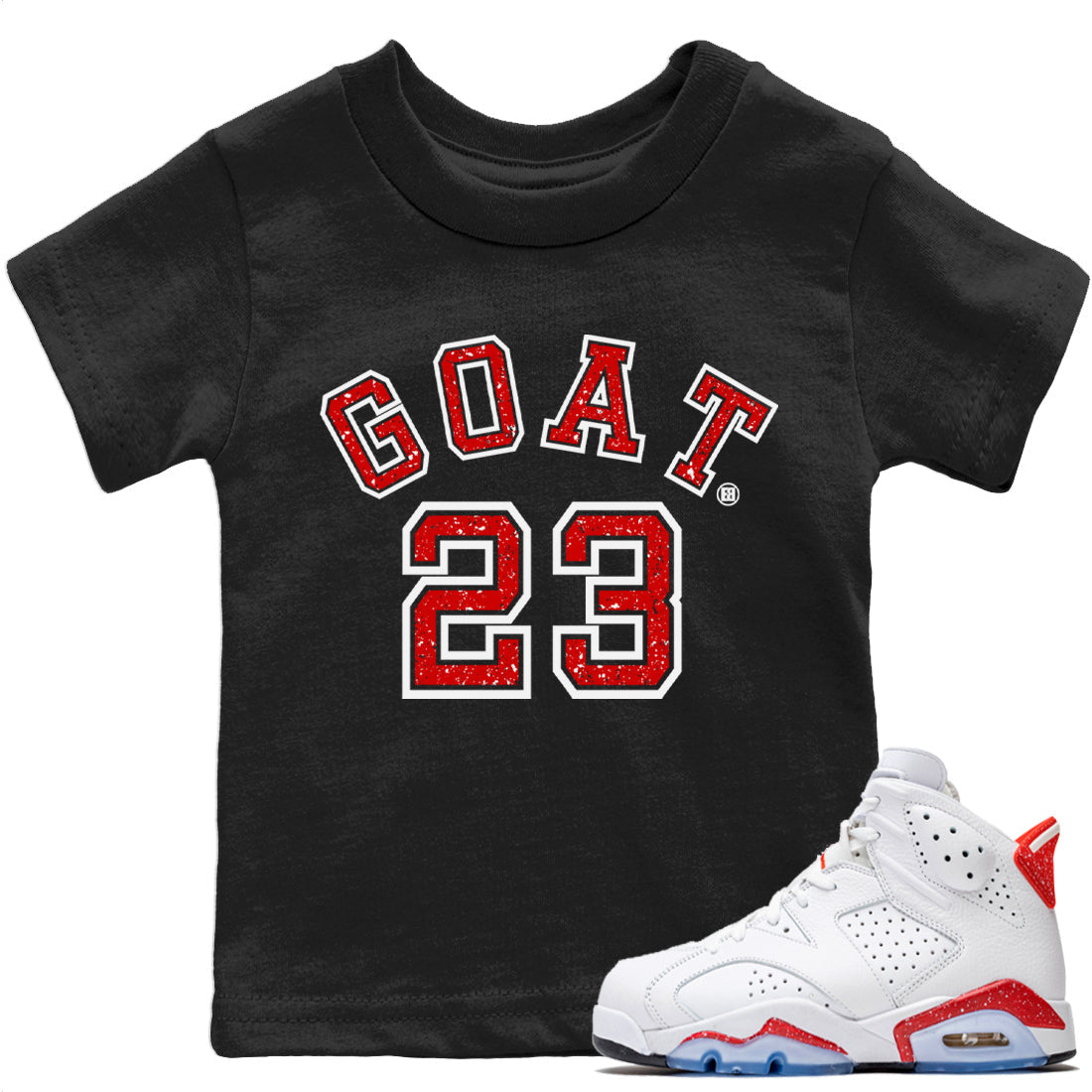 Goat 23 Kids Tops - Air Jordan 6 Red Velvet Cookies