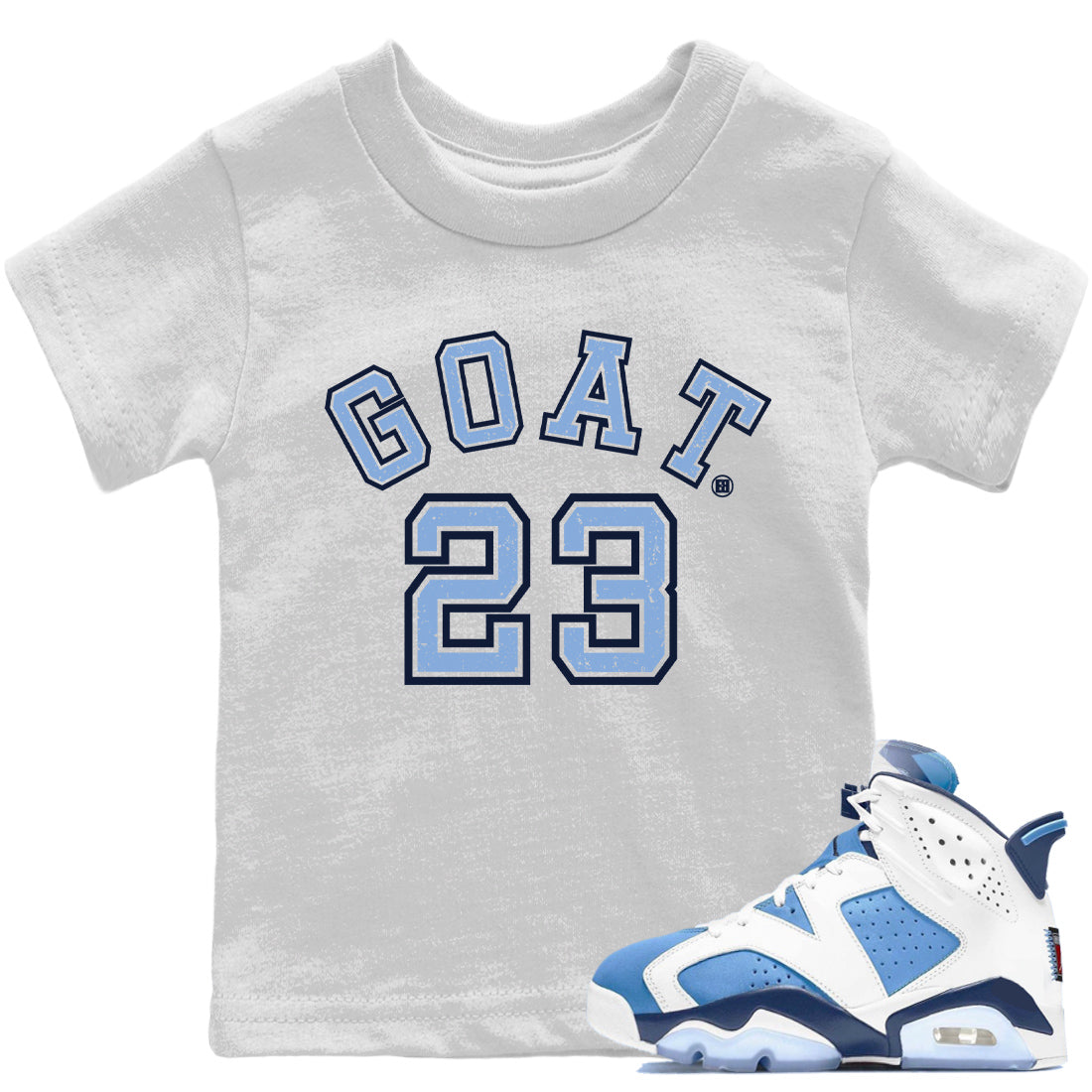 Goat 23 Kids Tops - Air Jordan 6 UNC