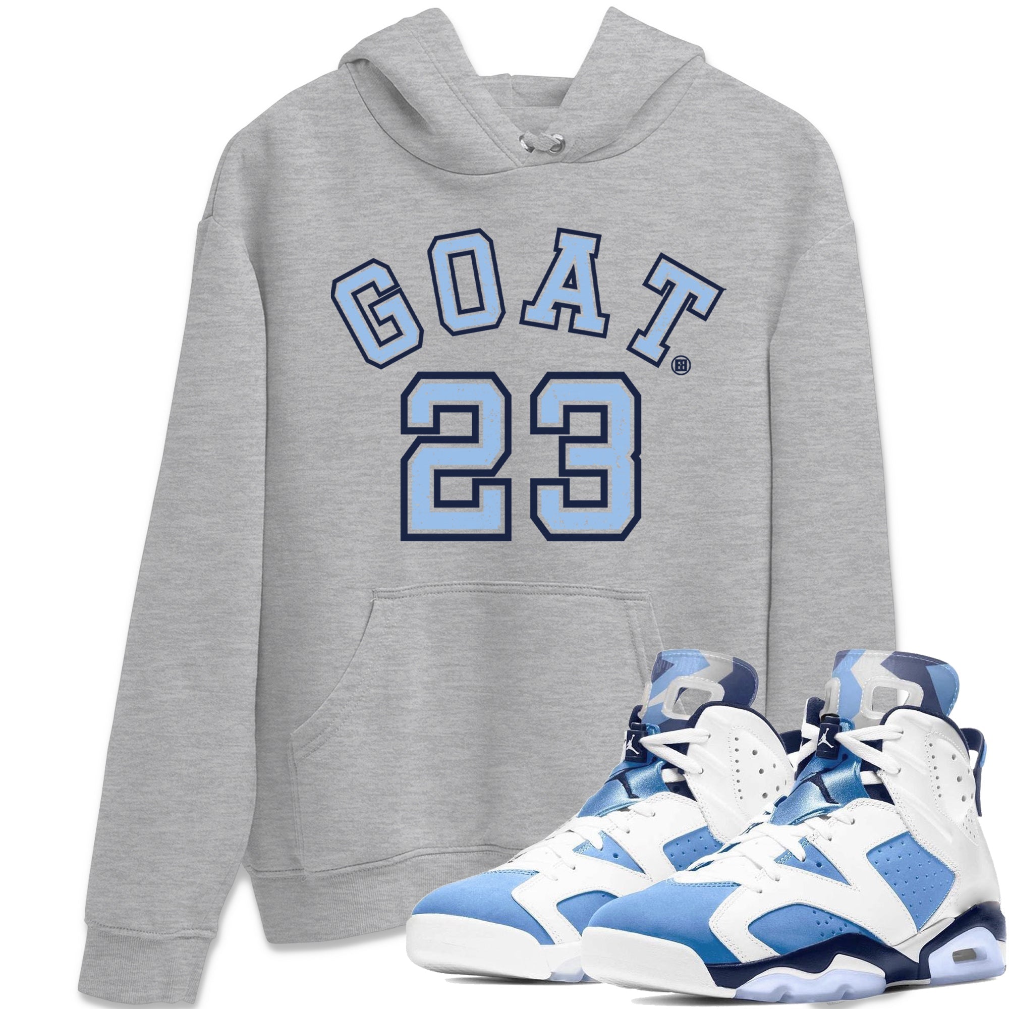 Goat 23 Unisex Tops - Air Jordan 6 UNC
