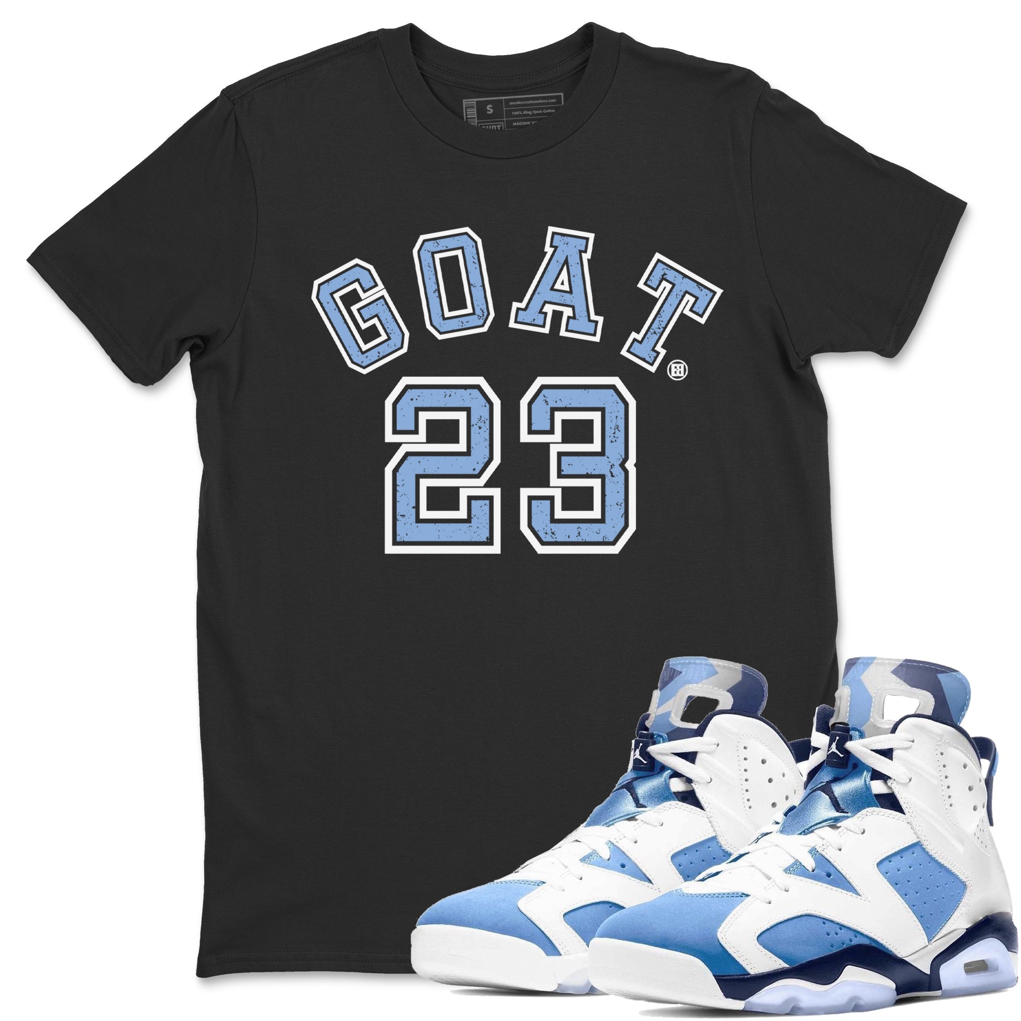 Goat 23 Unisex Tops - Air Jordan 6 UNC