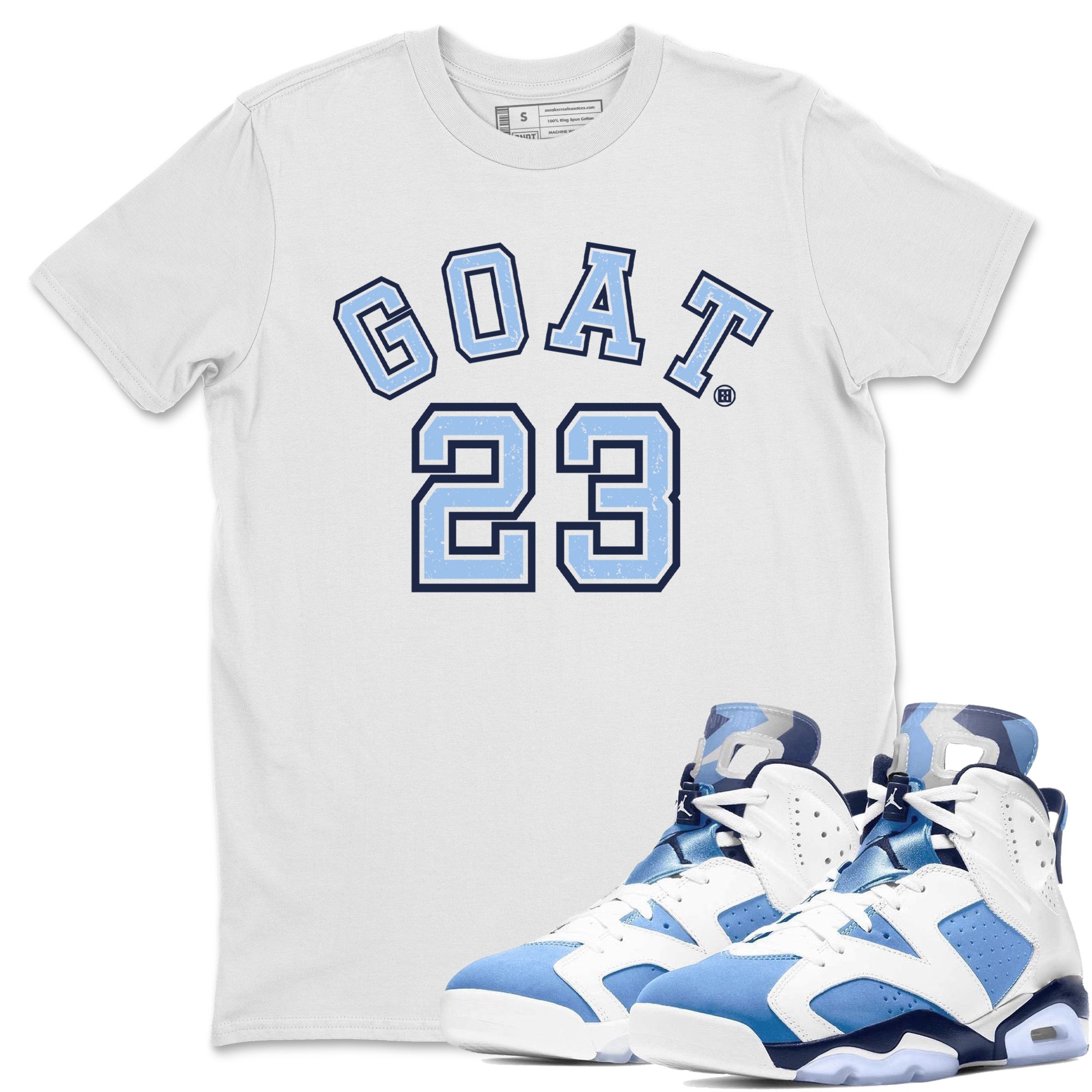 Goat 23 Unisex Tops - Air Jordan 6 UNC