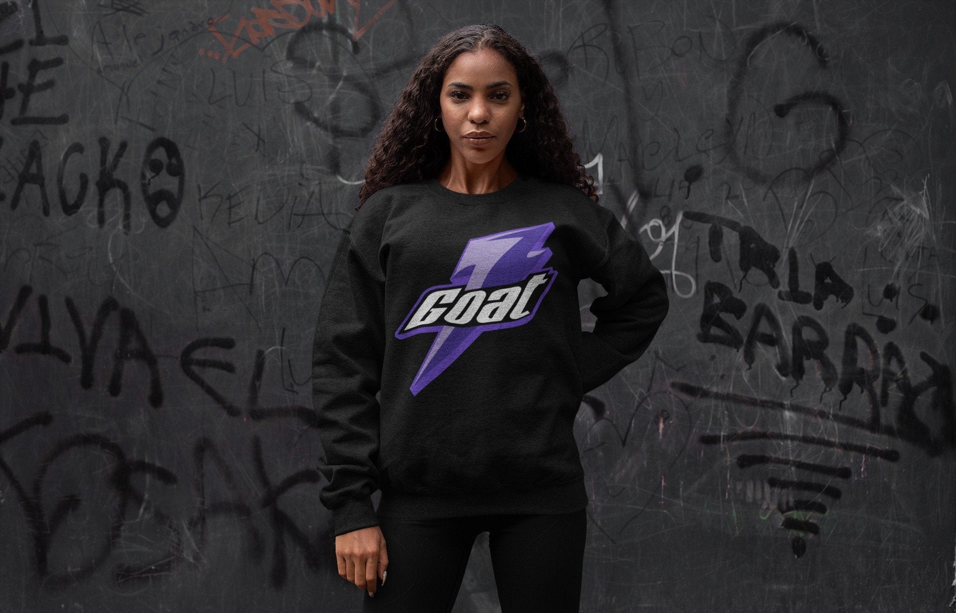 Goat Unisex Tops - Air Jordan 1 Court Purple