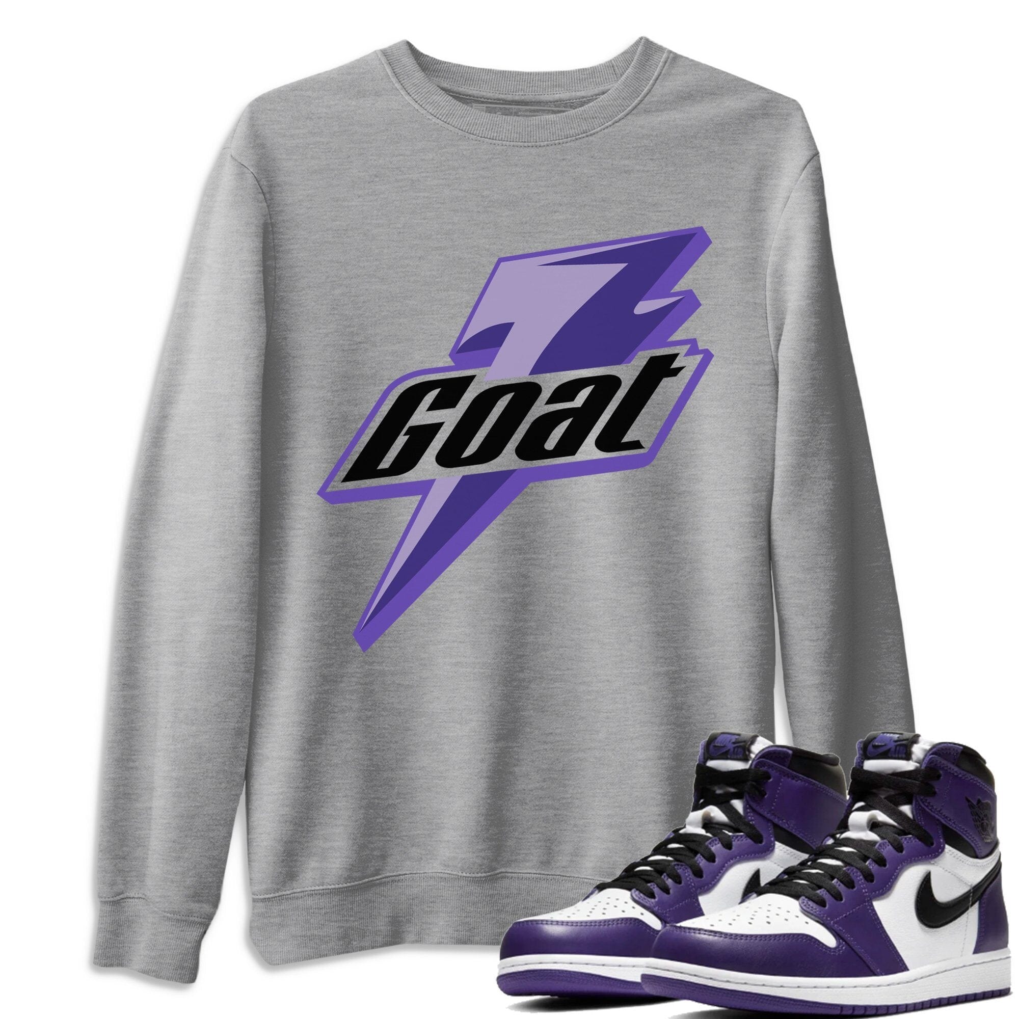 Goat Unisex Tops - Air Jordan 1 Court Purple