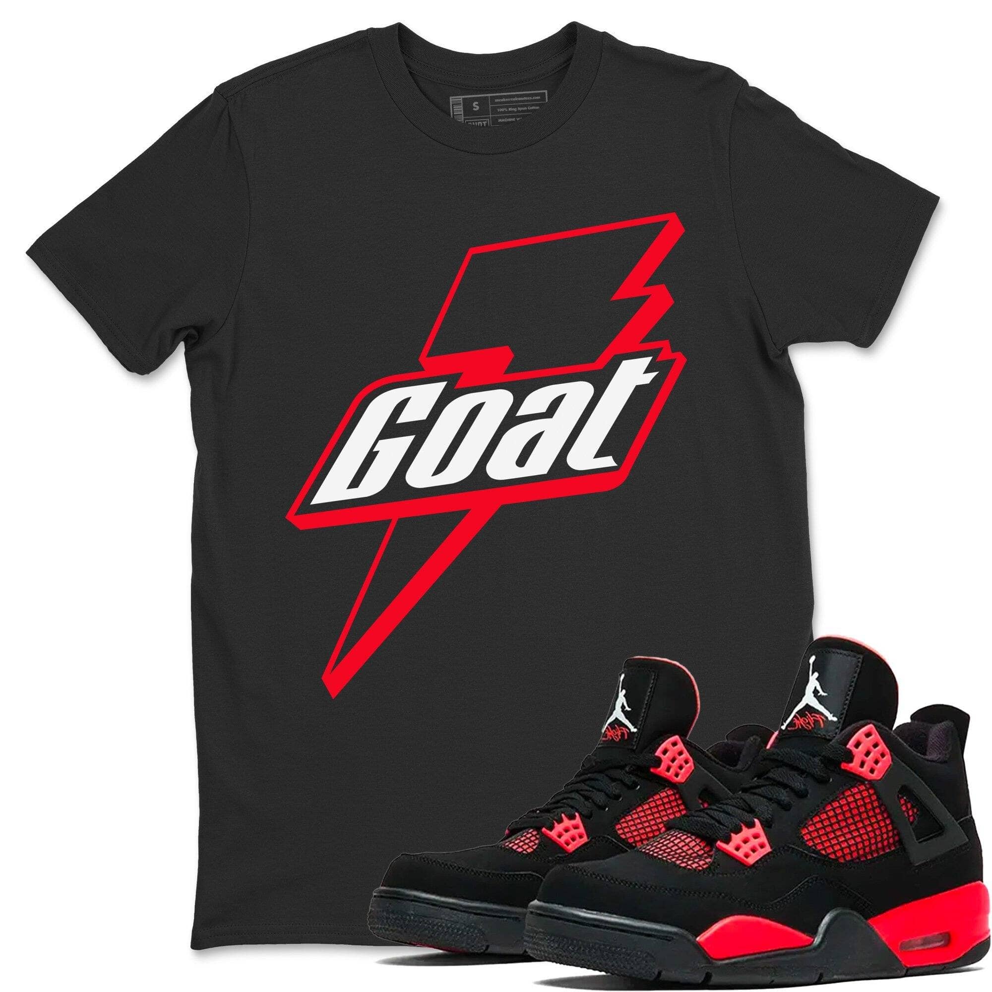 Goat Unisex Tops - Air Jordan 4 Red Thunder